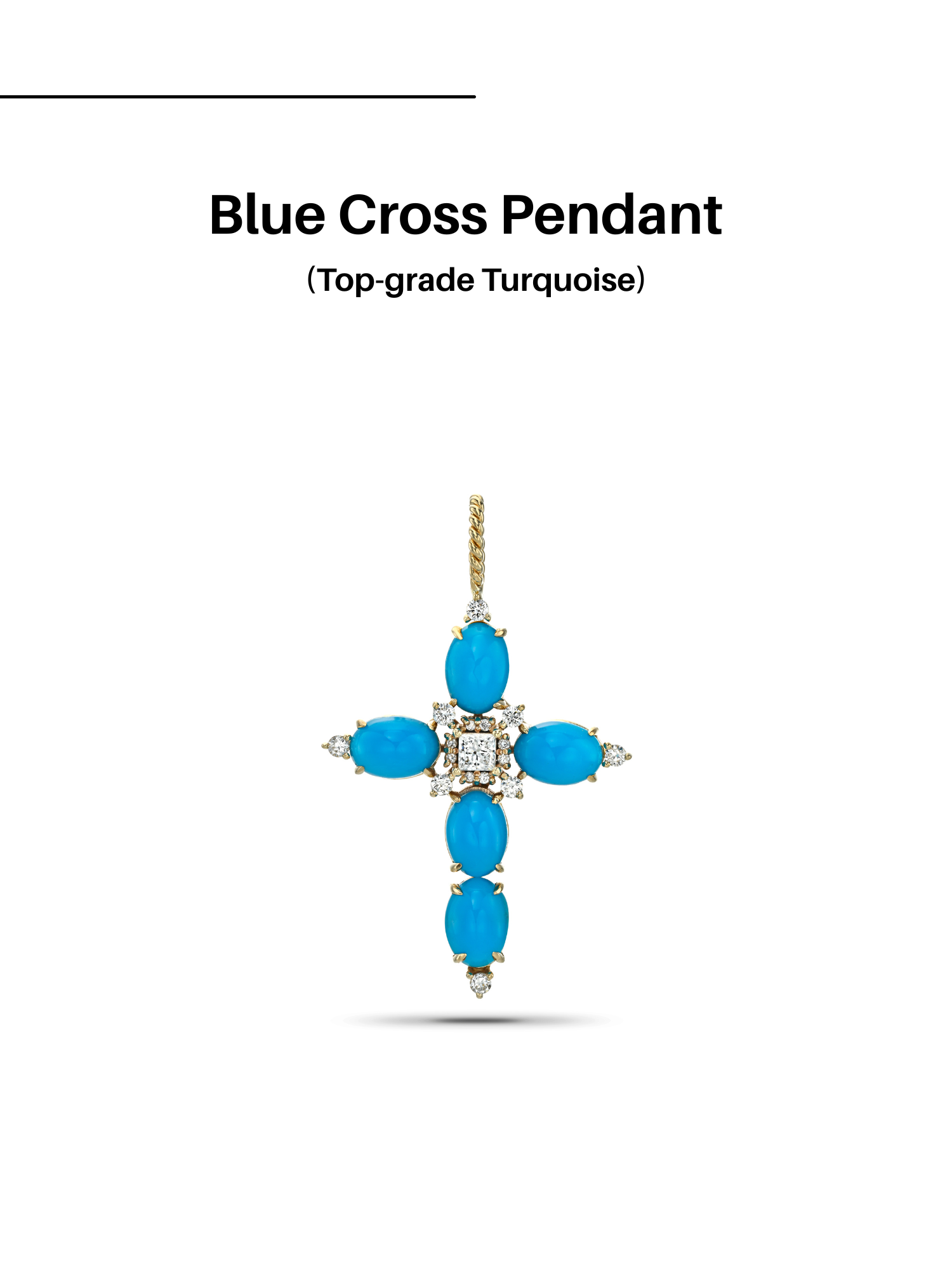 Blue Cross Pendant
