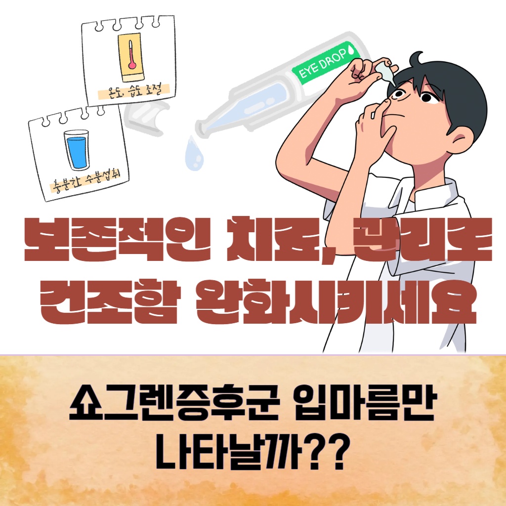 쇼그렌증후군이 입마름 증상만 나타나는지에 대한 설명 이미지