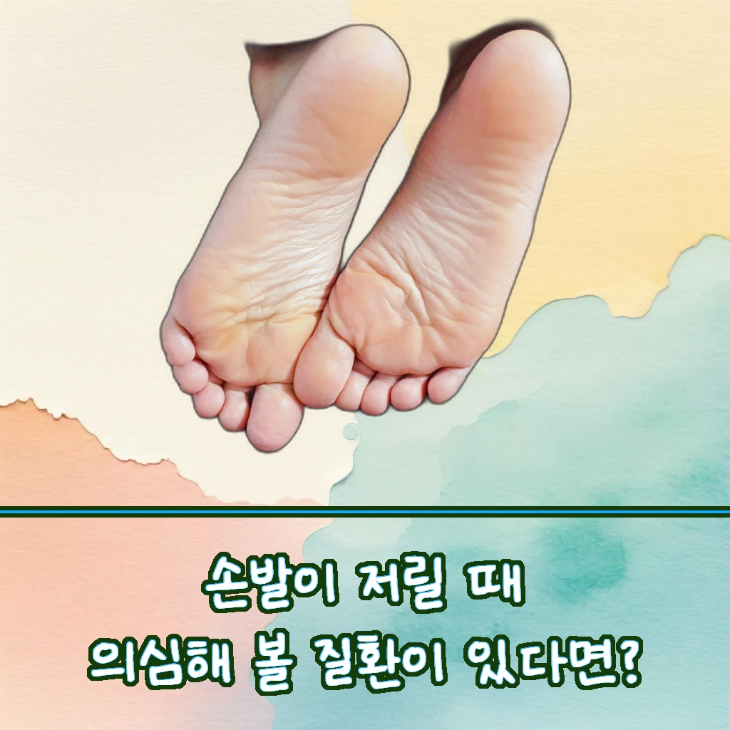 손발이 저릴 때 의심해 볼 질환 설명 이미지