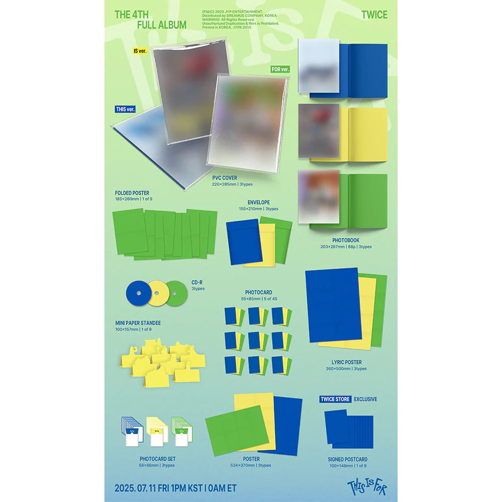 100%公式] TWICE - THIS IS FOR SIGNED ALBUM THIS Ver. / IS Ver