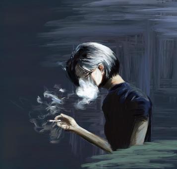 담배를 태우는 여자