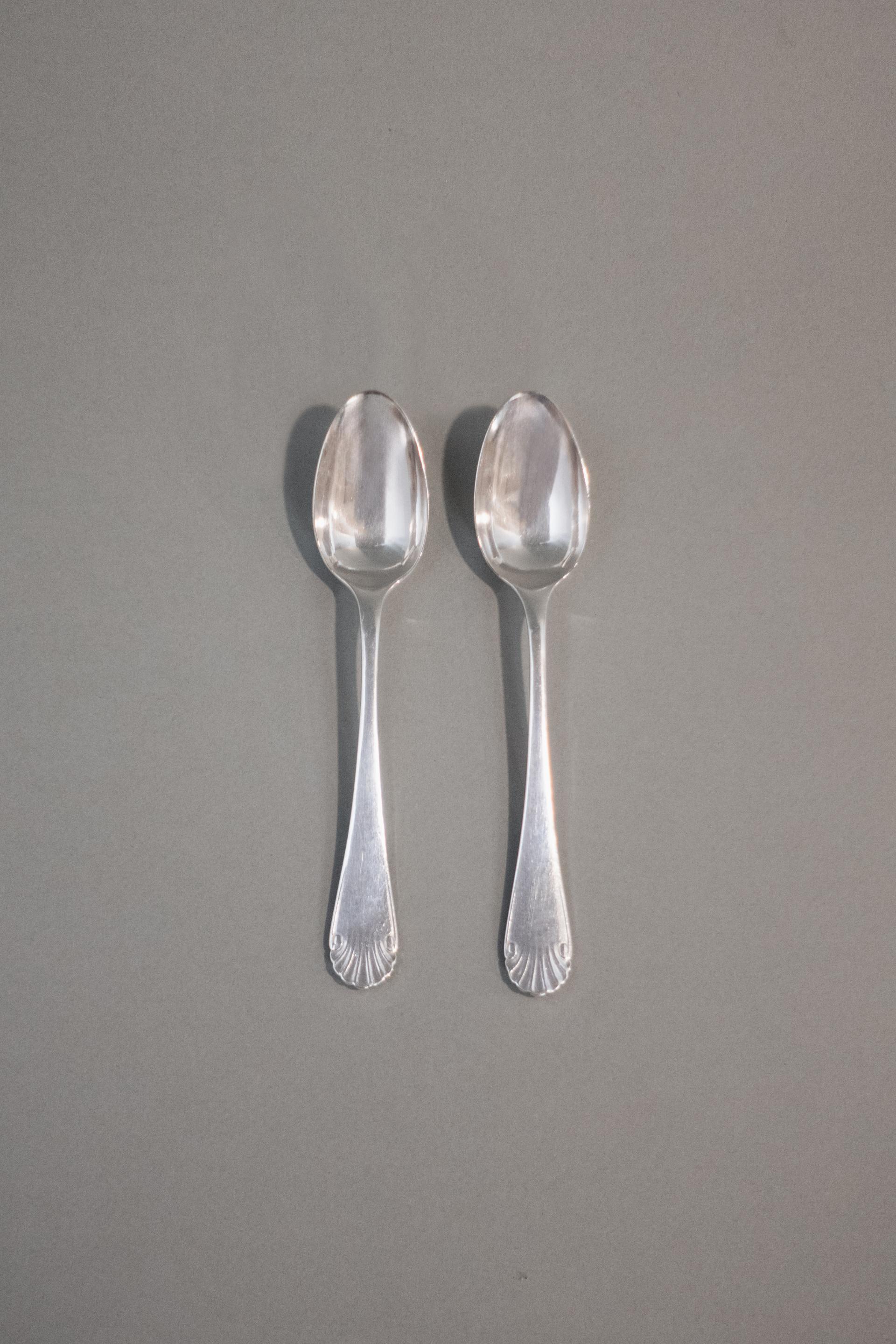 Christofle Silver Plated Dessert Spoon (Set of 2)