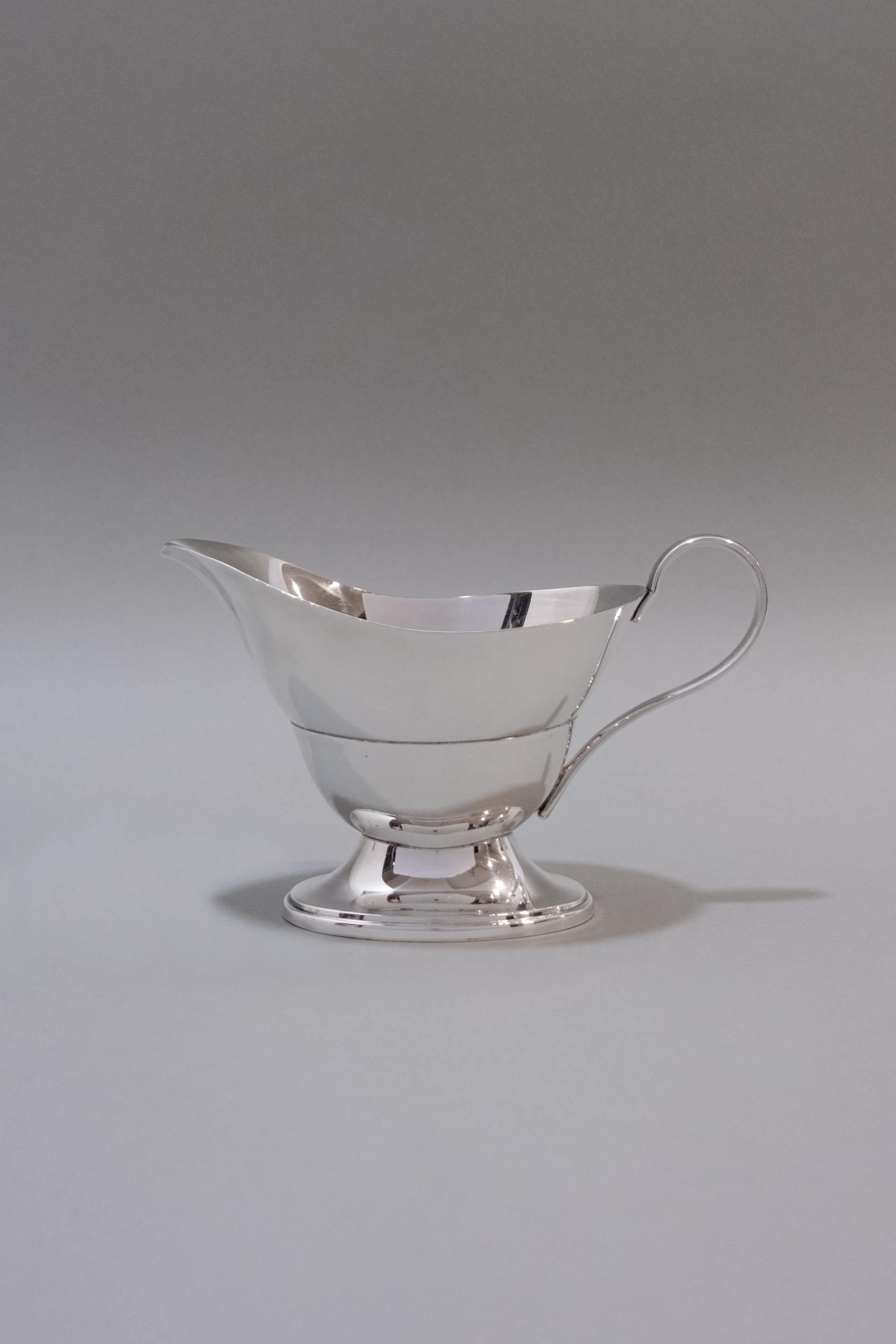 Silver Plated Pedestal Sauce Boat