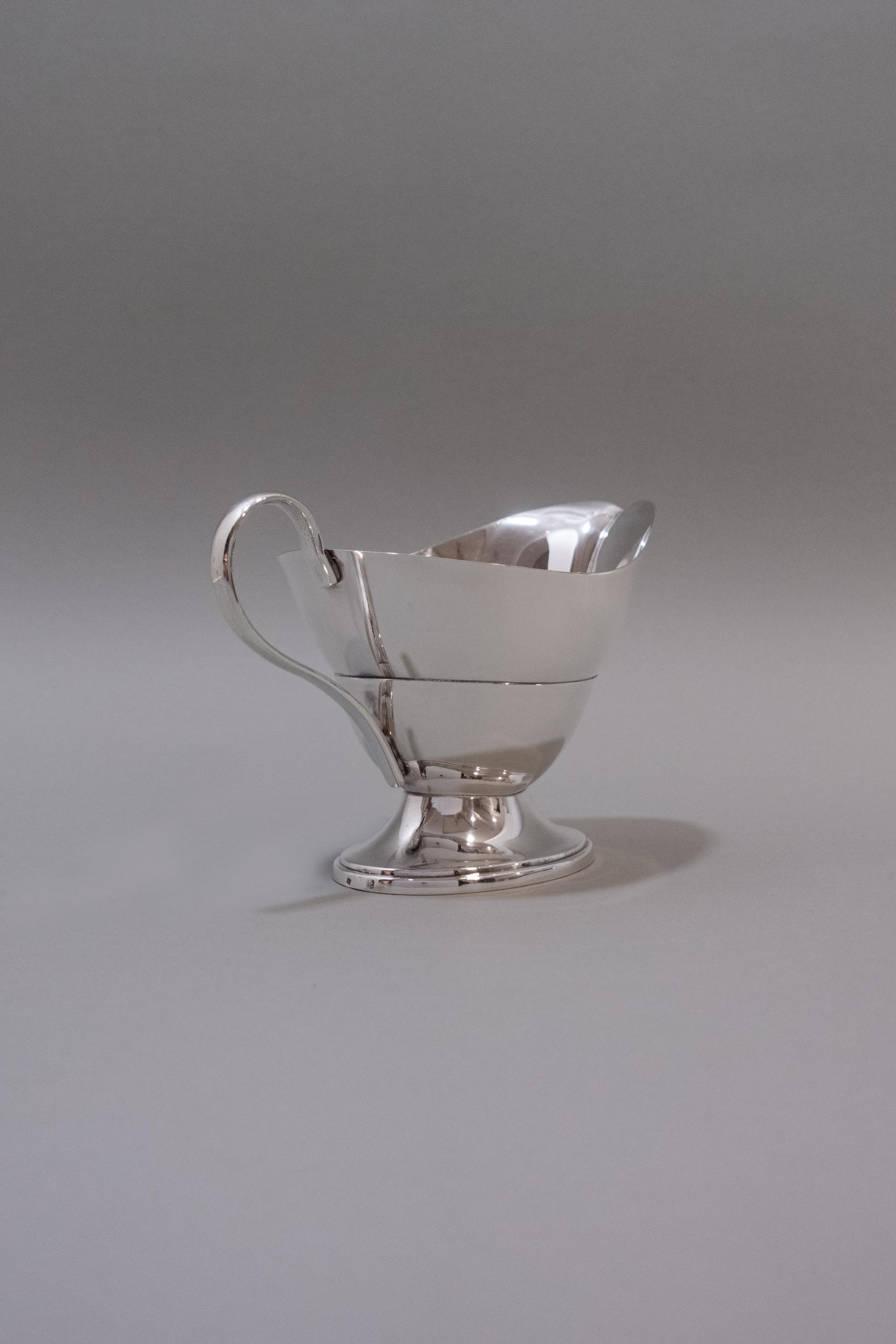 Silver Plated Pedestal Sauce Boat
