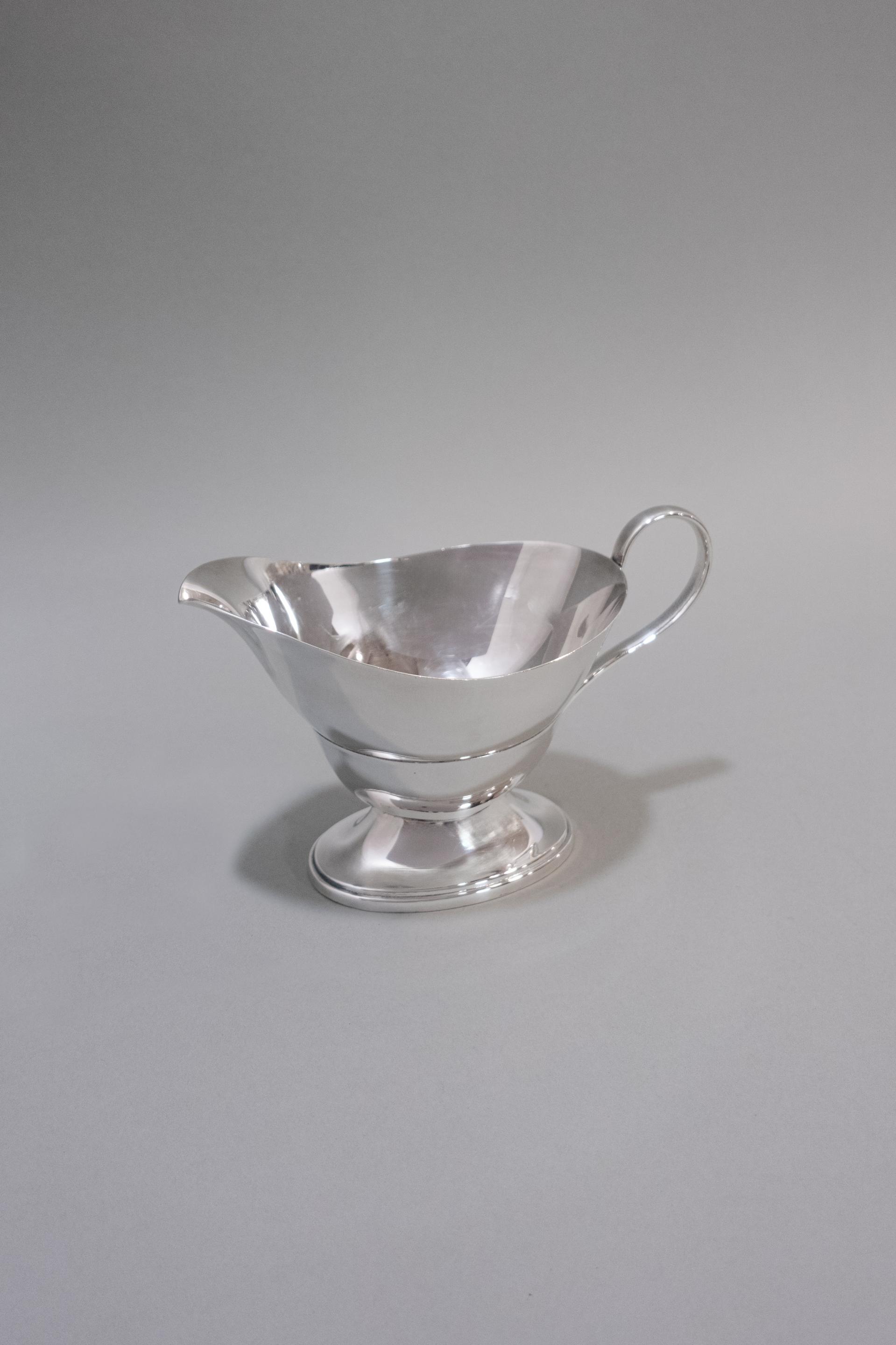 Silver Plated Pedestal Sauce Boat