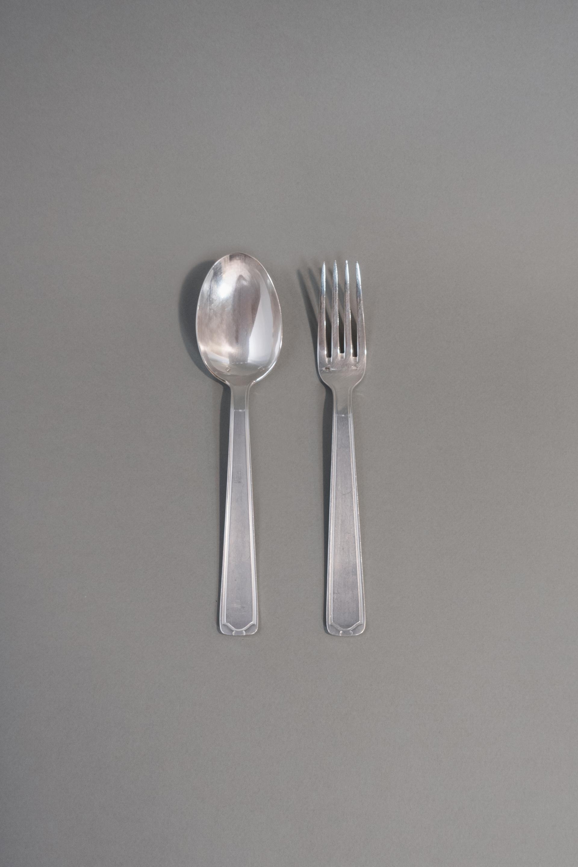 Vintage Silver Plated Dinner Cutlery Set (2 pcs)