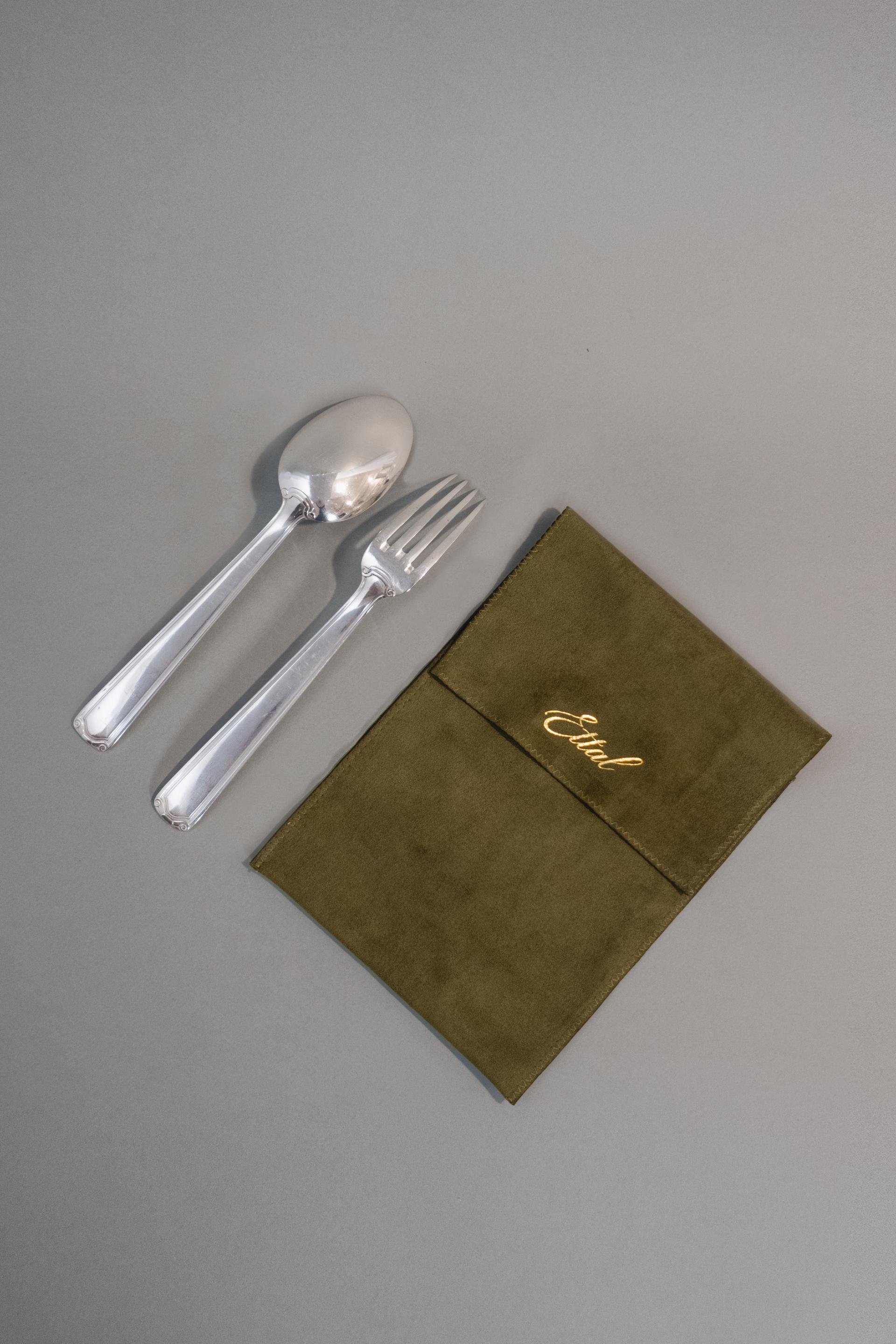 Vintage Silver Plated Dinner Cutlery Set (2 pcs)