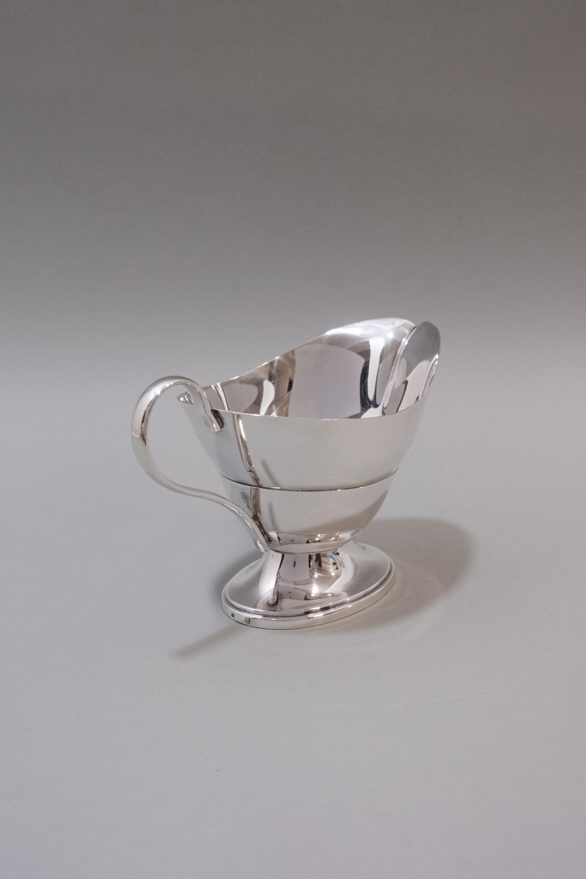 Silver Plated Pedestal Sauce Boat