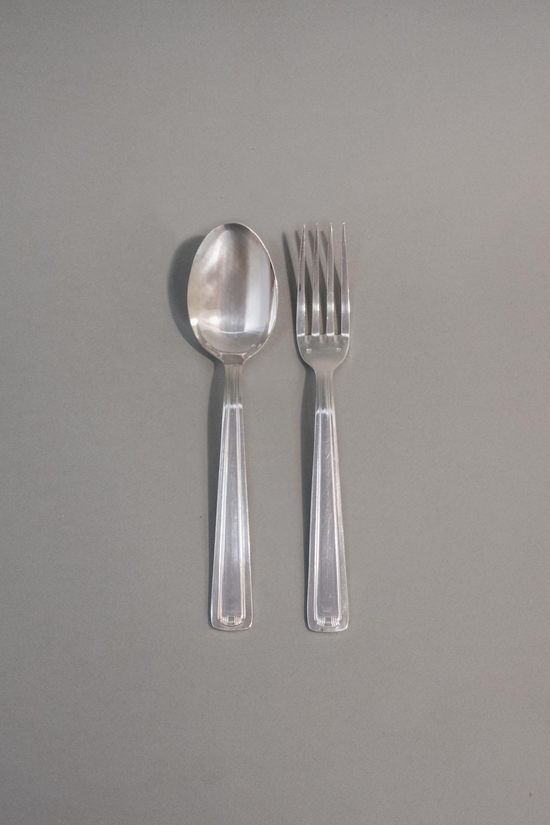 Vintage Silver Plated Dinner Cutlery Set II (2 pcs)