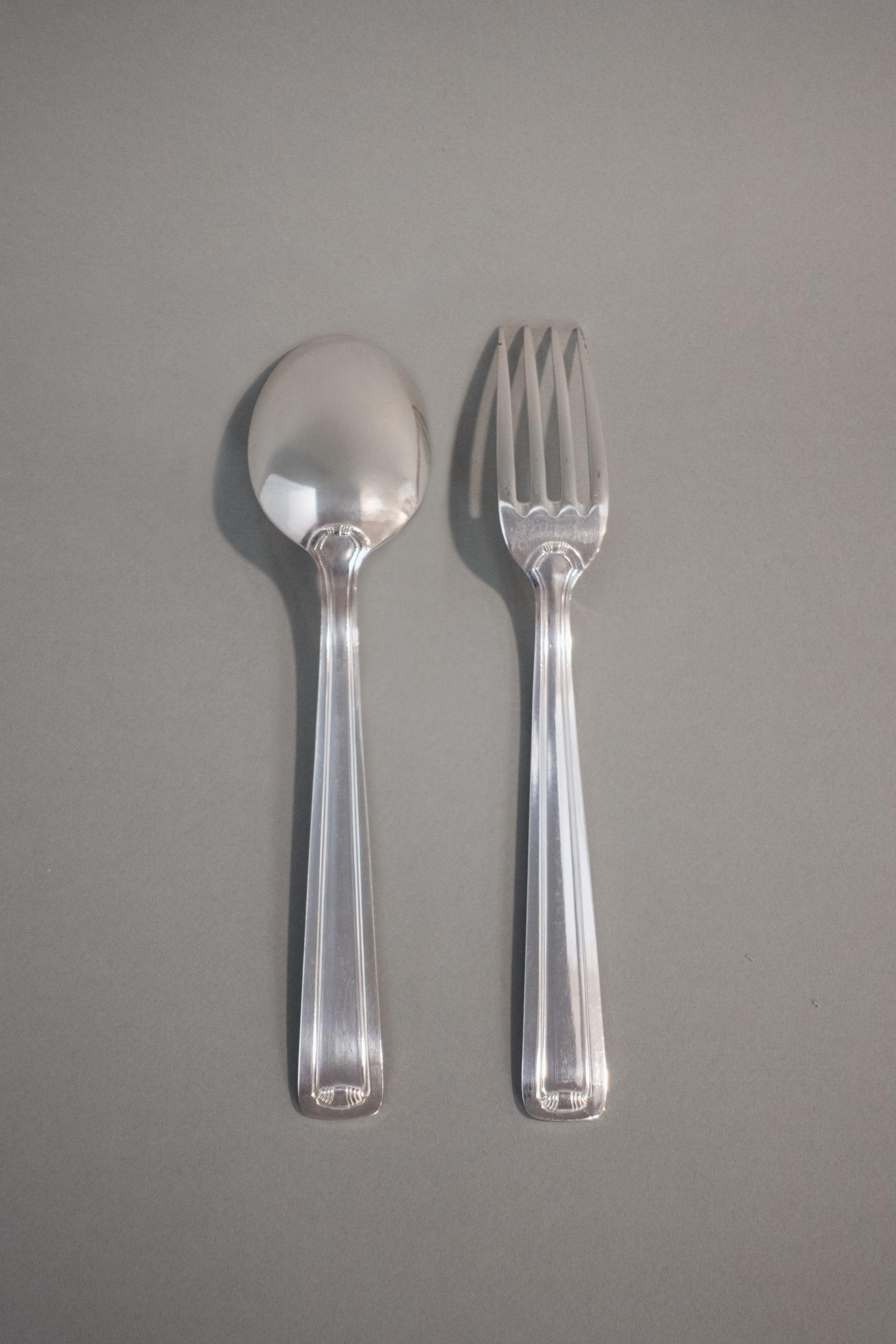Vintage Silver Plated Dinner Cutlery Set II (2 pcs)