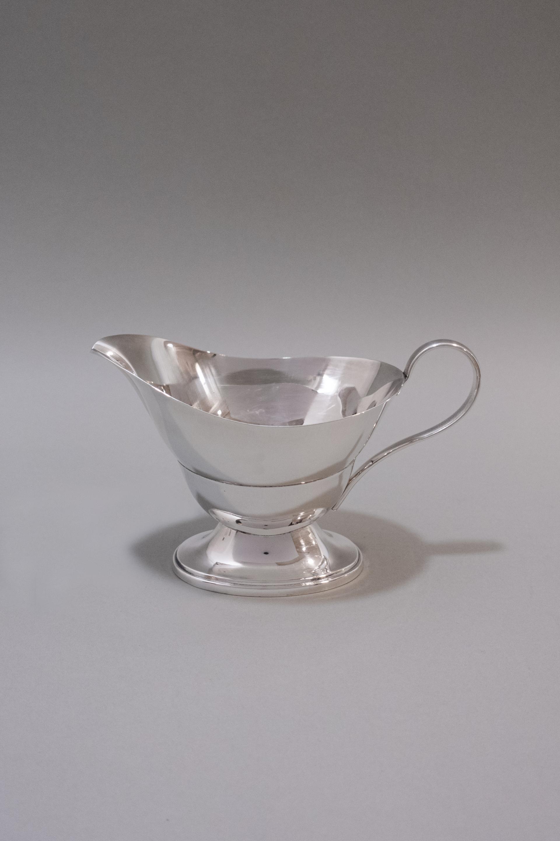 Silver Plated Pedestal Sauce Boat