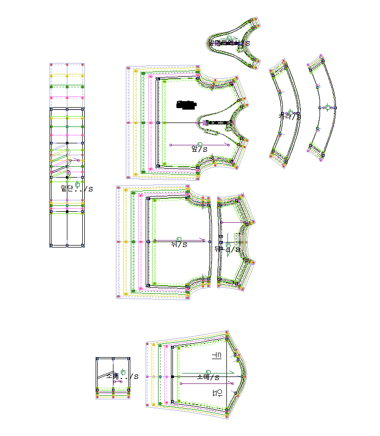 Pattern. Lay Plan Example 로제패턴실