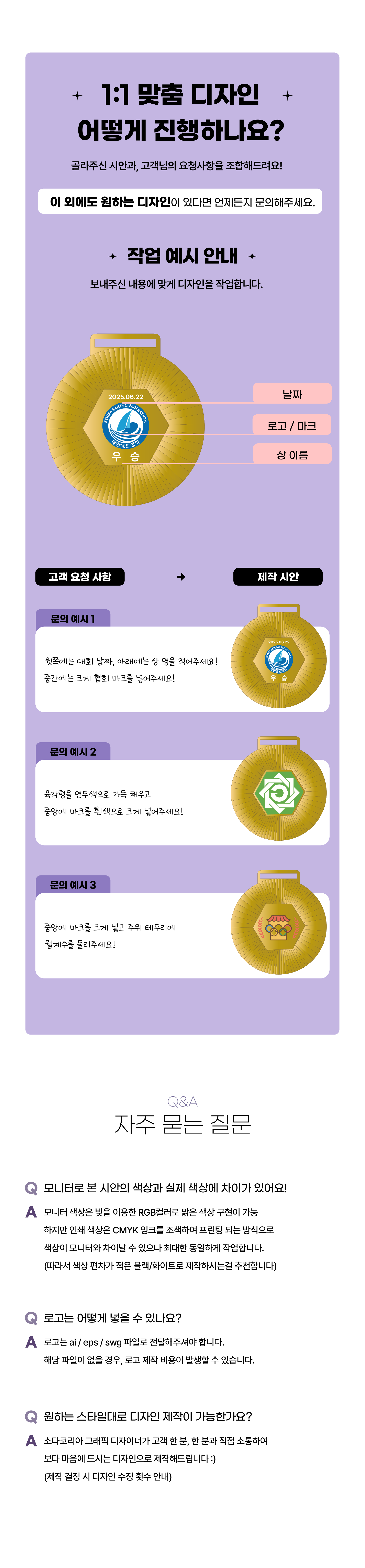 UV프린팅 프렌치 메달