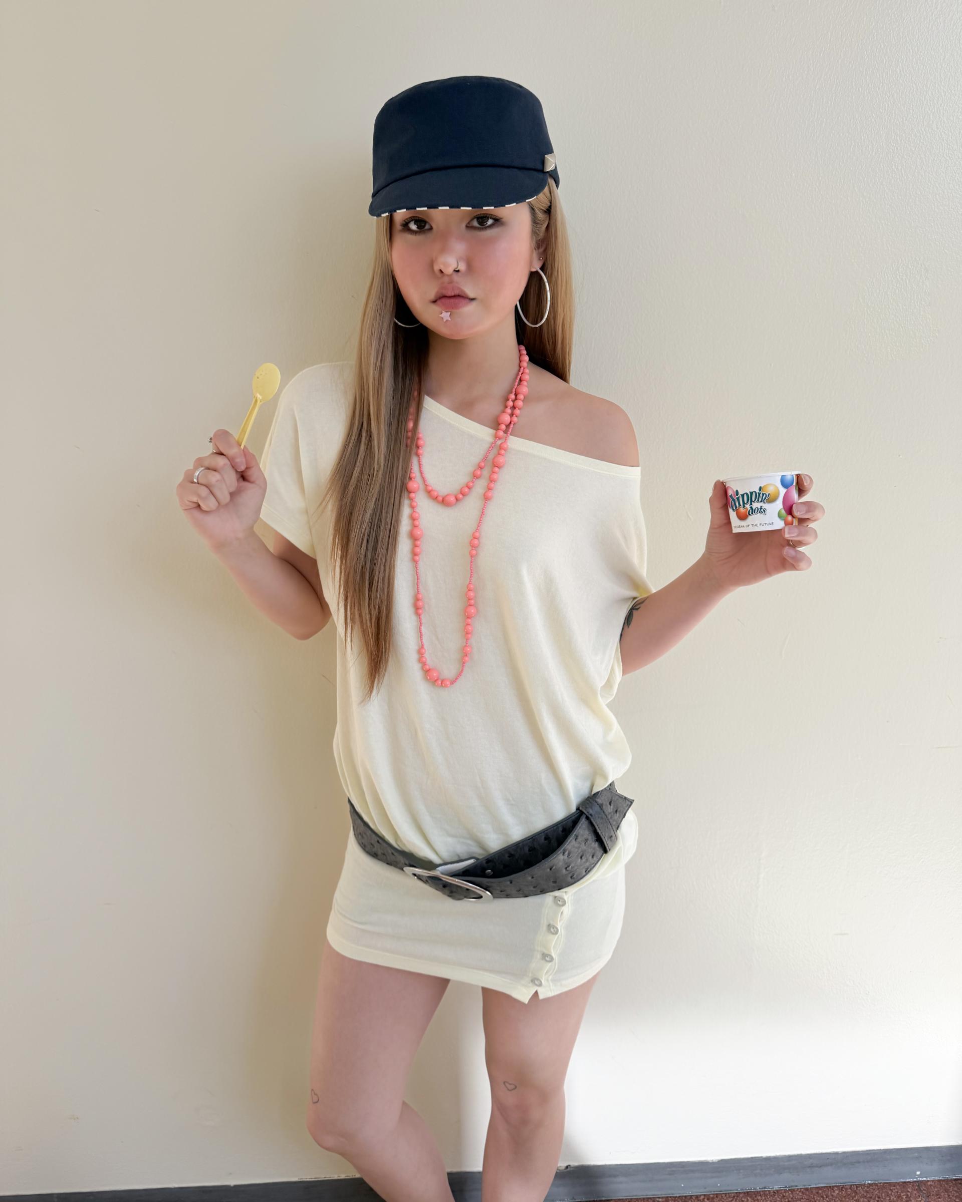 Candy Beads Necklace [Coral]