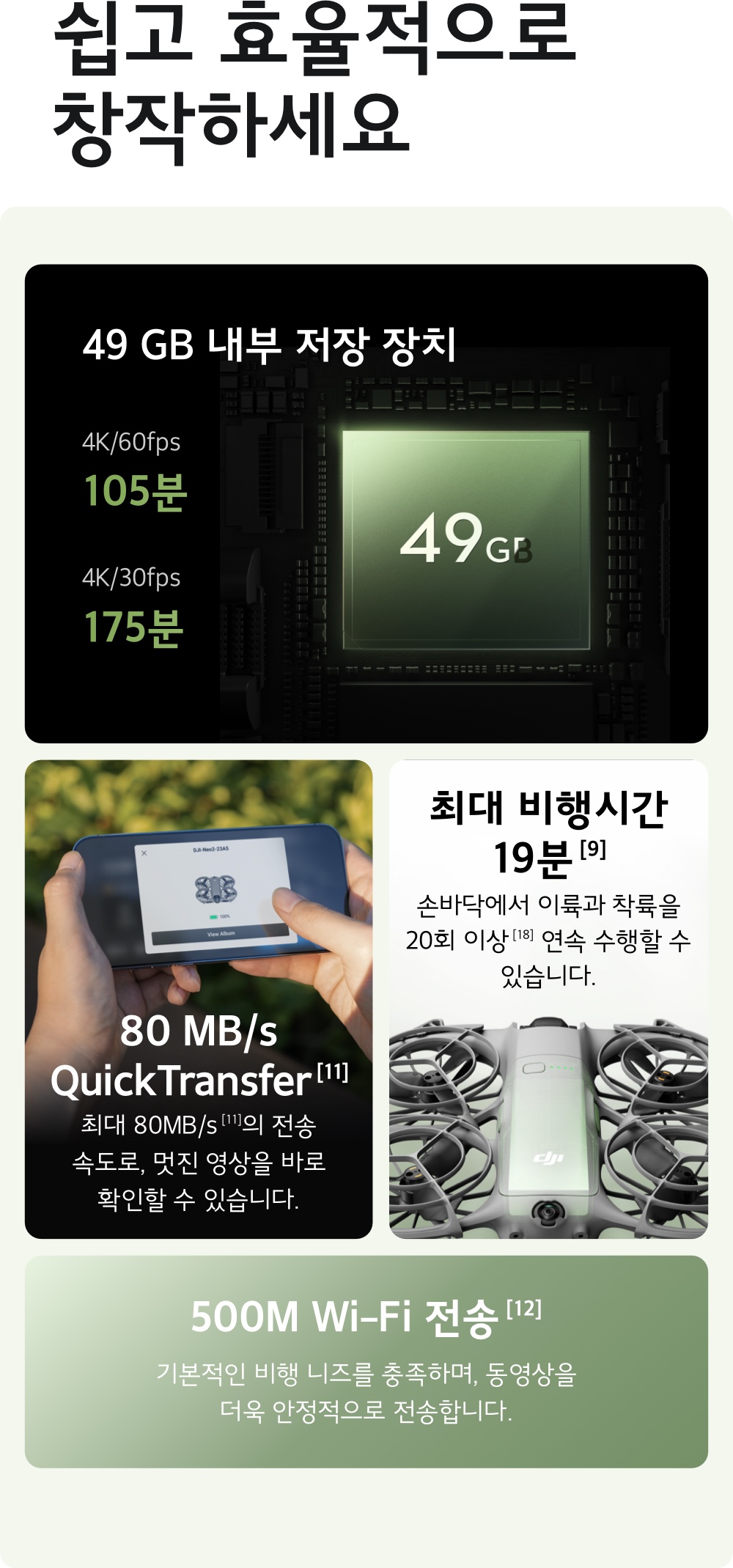 DJI Neo 2 SelfieShot 자동 인물 촬영 기능