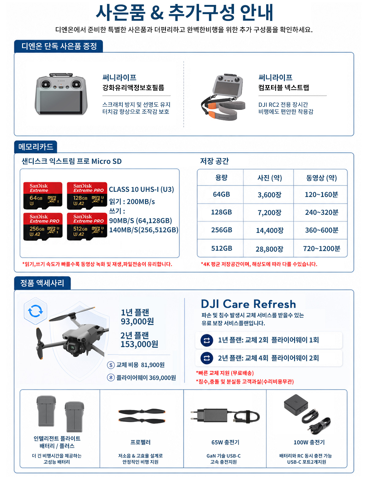 DJI Mini 5 Pro 플라이 모어 콤보 상품 이미지