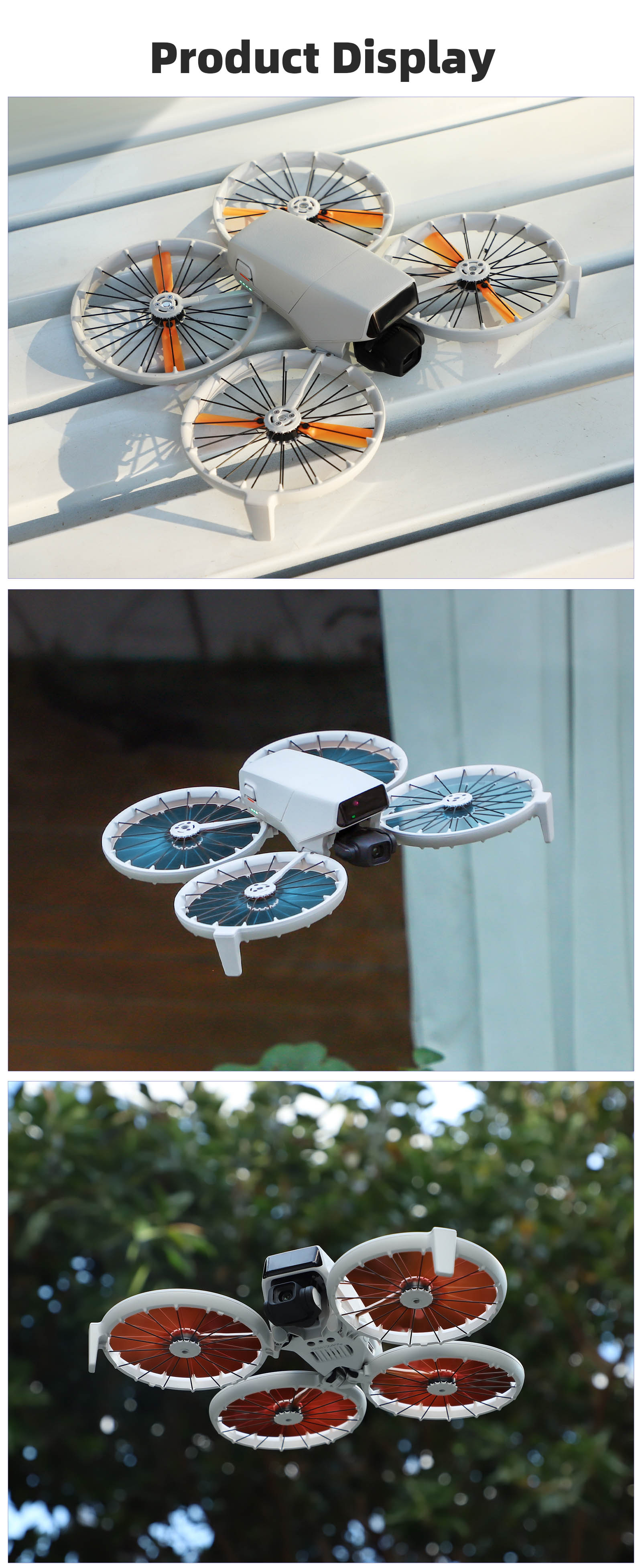 Sunnylife 컬러 프로펠러의 패키지 및 색상 옵션