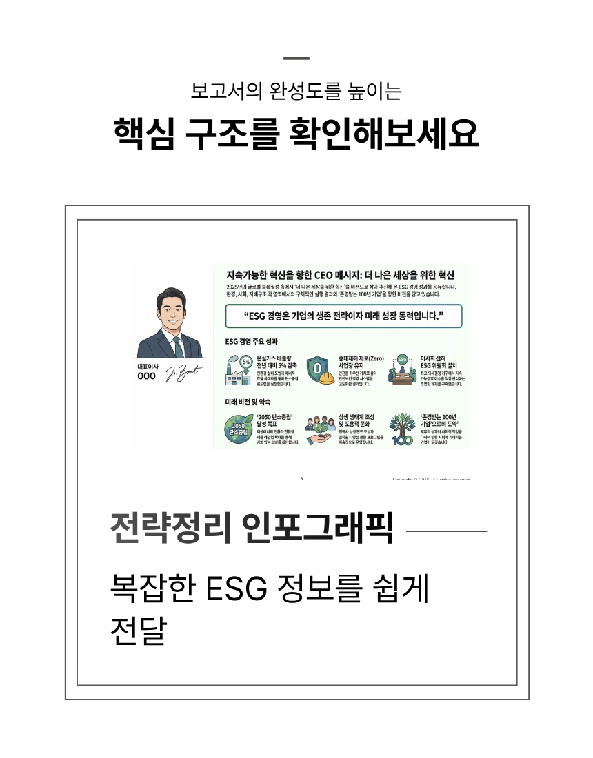 ESG콜라보코디네이터 1급 지속가능경영보고서 작성 템플릿