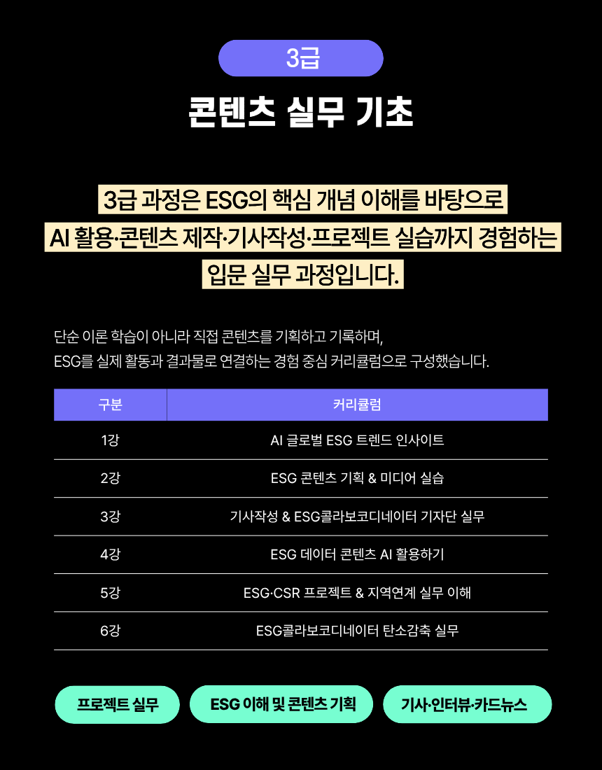 [온라인강의] ESG콜라보코디네이터 3급