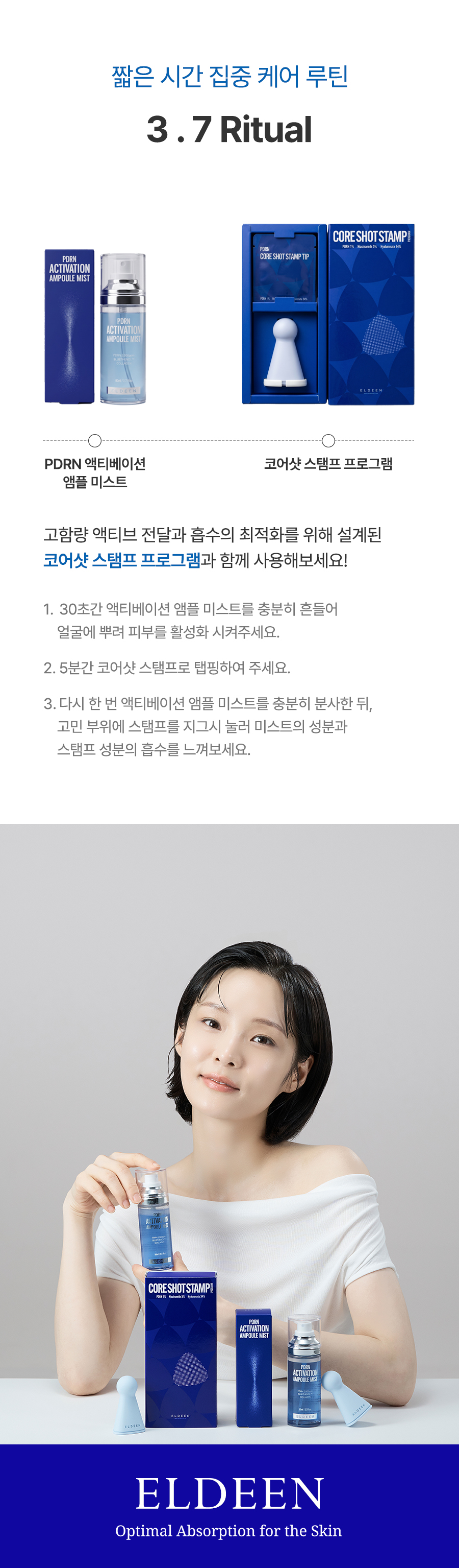 피디알엔 액티베이션 앰플 미스트 PDRN 2,000ppm 물광미스트 이중기능성