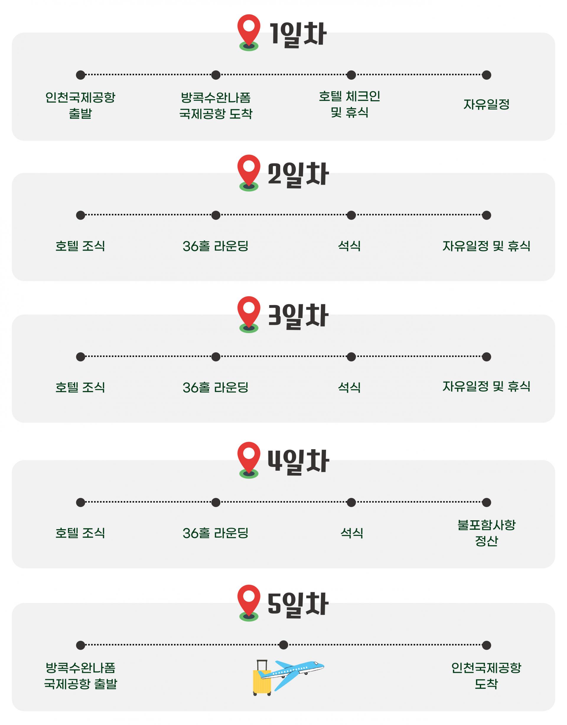 태국 아유타야 3박 5일 골프 투어 패키지