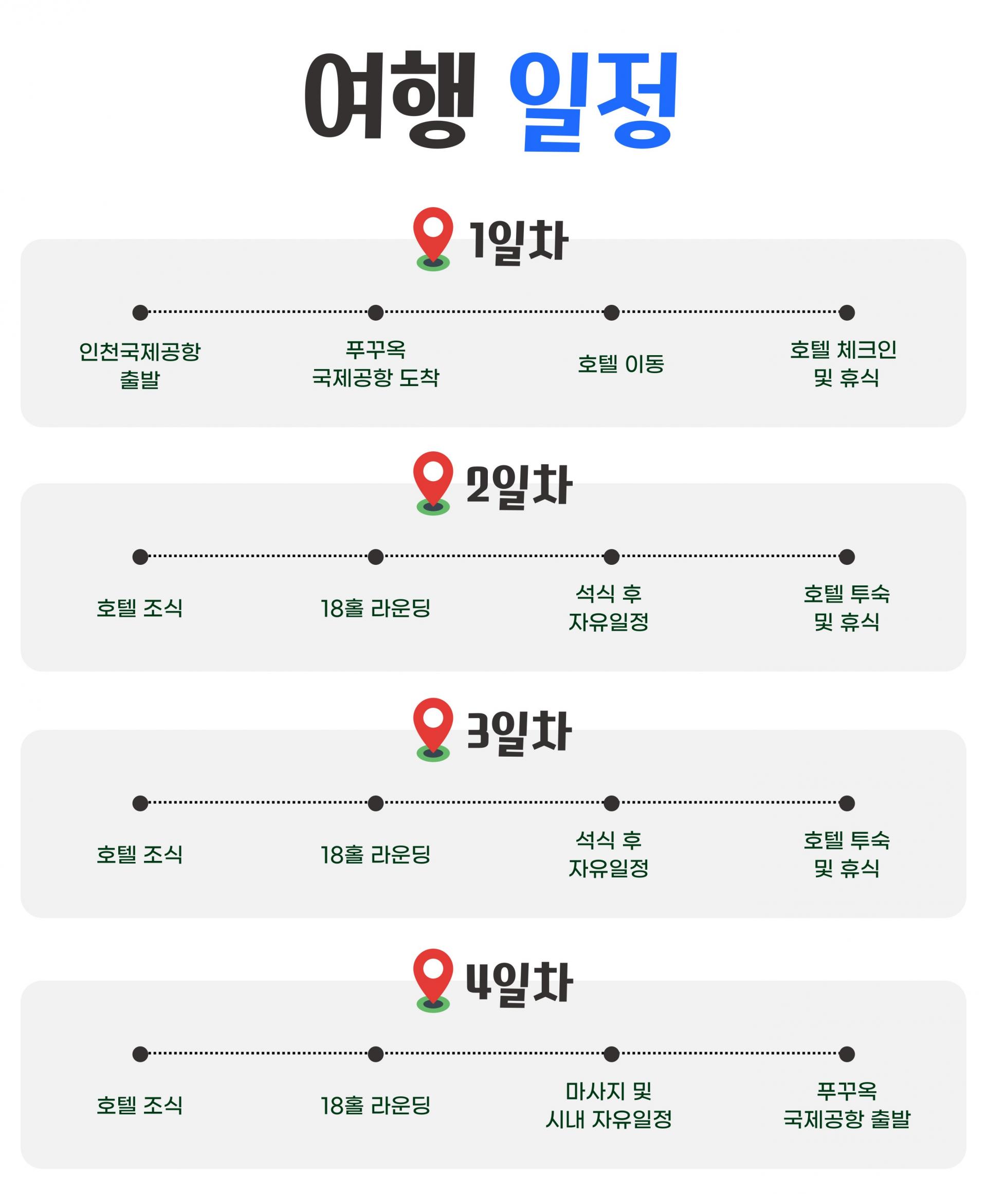 베트남 푸꾸옥 3박 5일 골프 투어 패키지