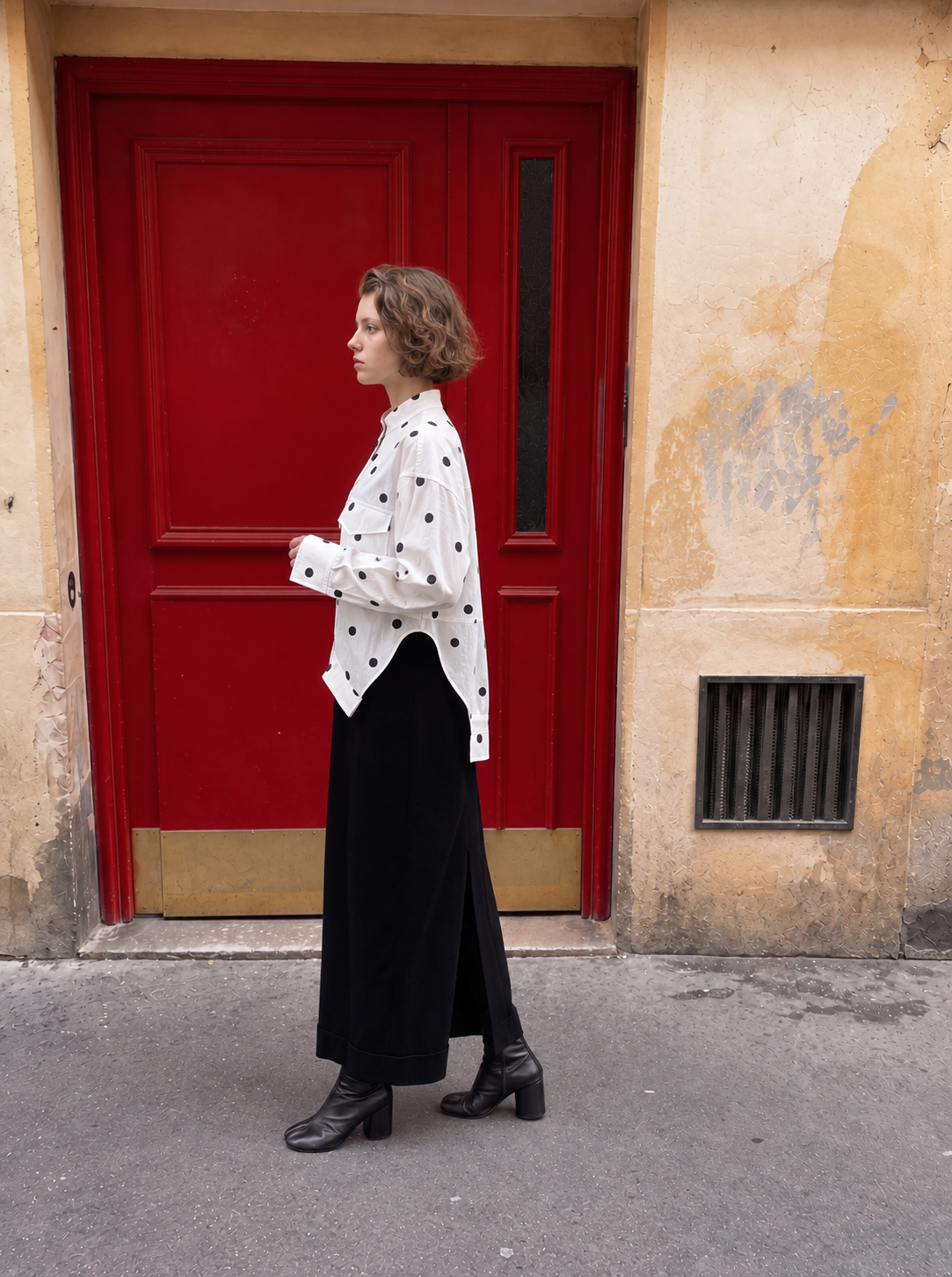 Sculptural Polka Dot Shirt