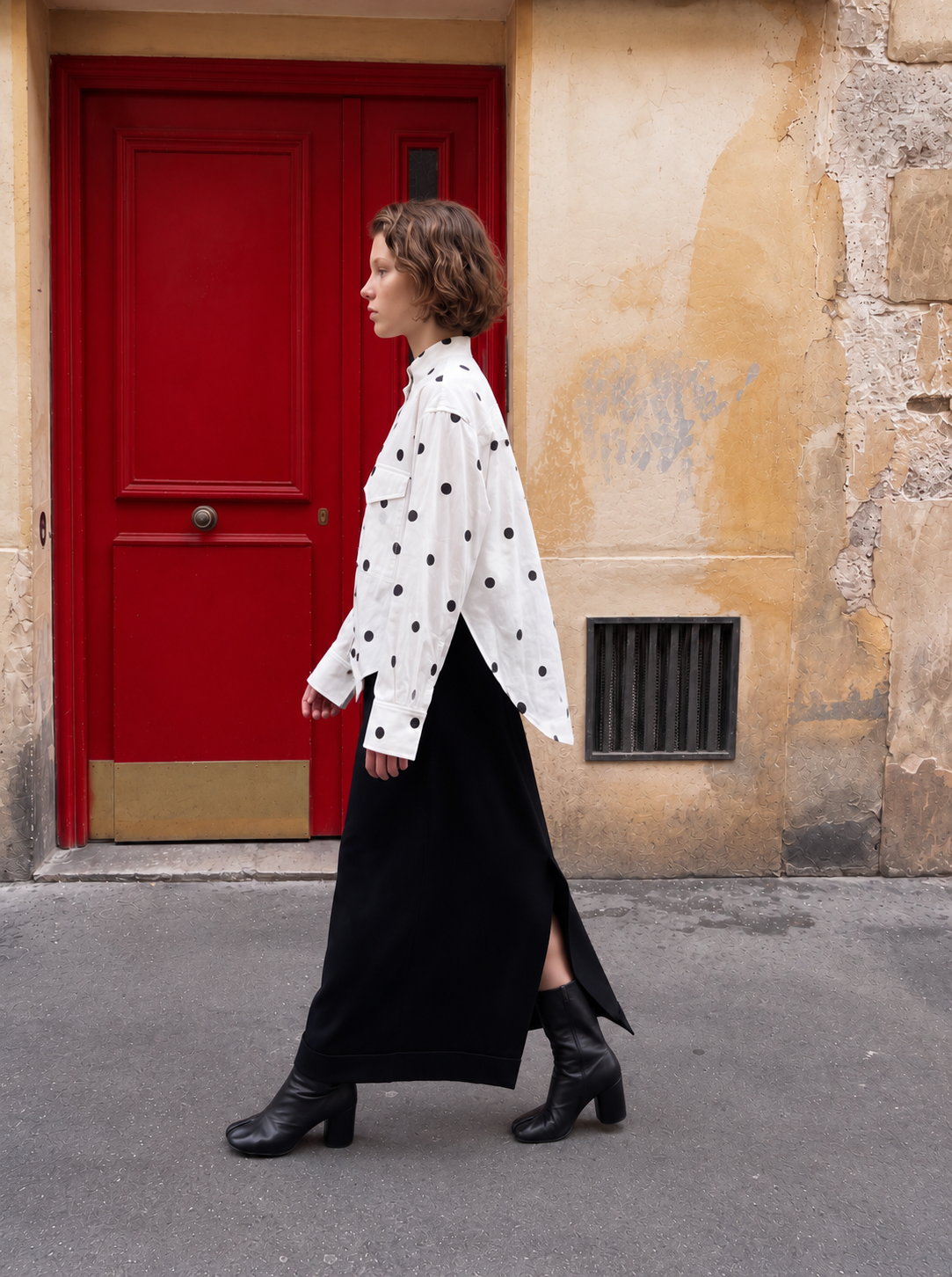Sculptural Polka Dot Shirt