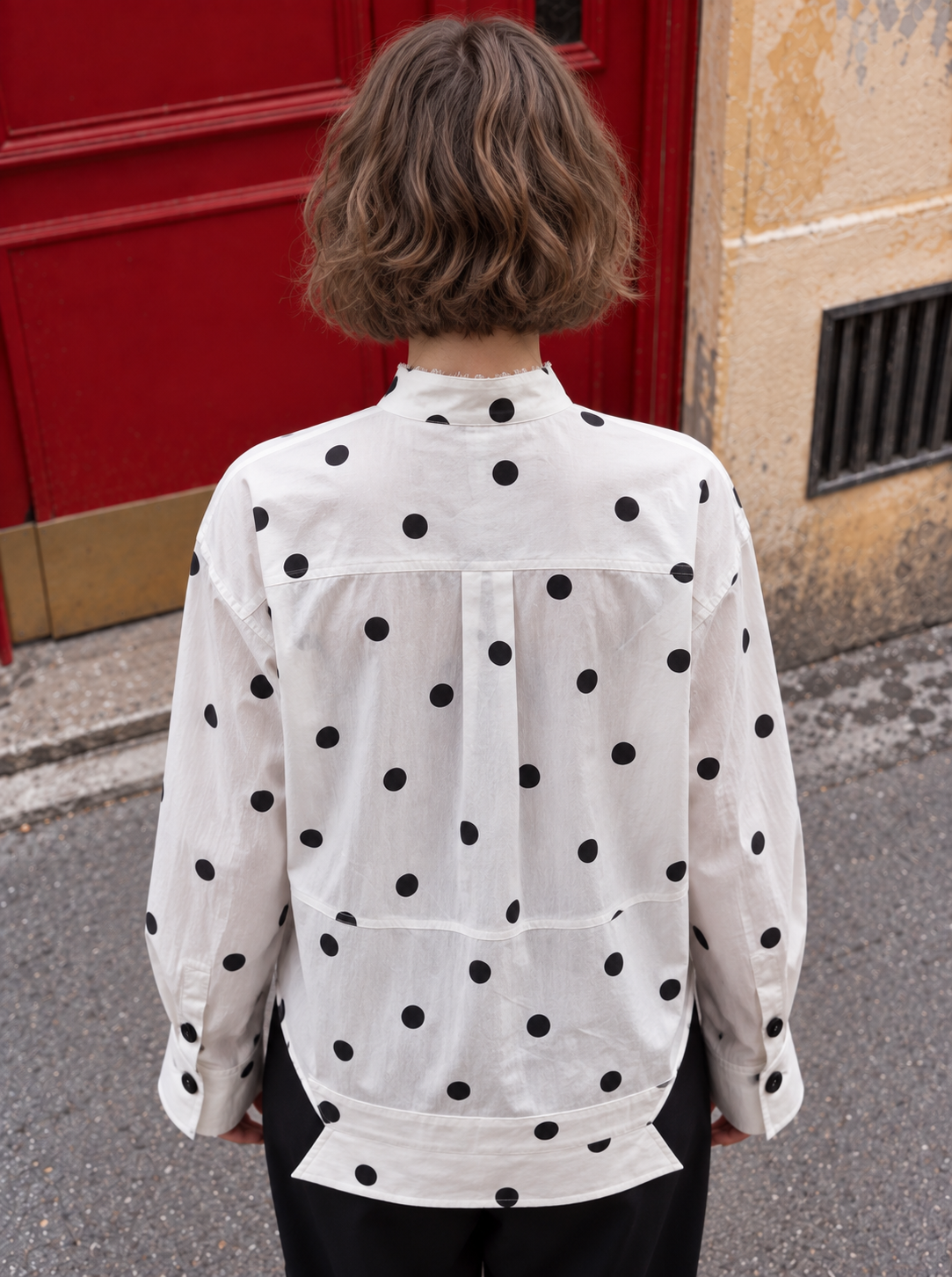 Sculptural Polka Dot Shirt