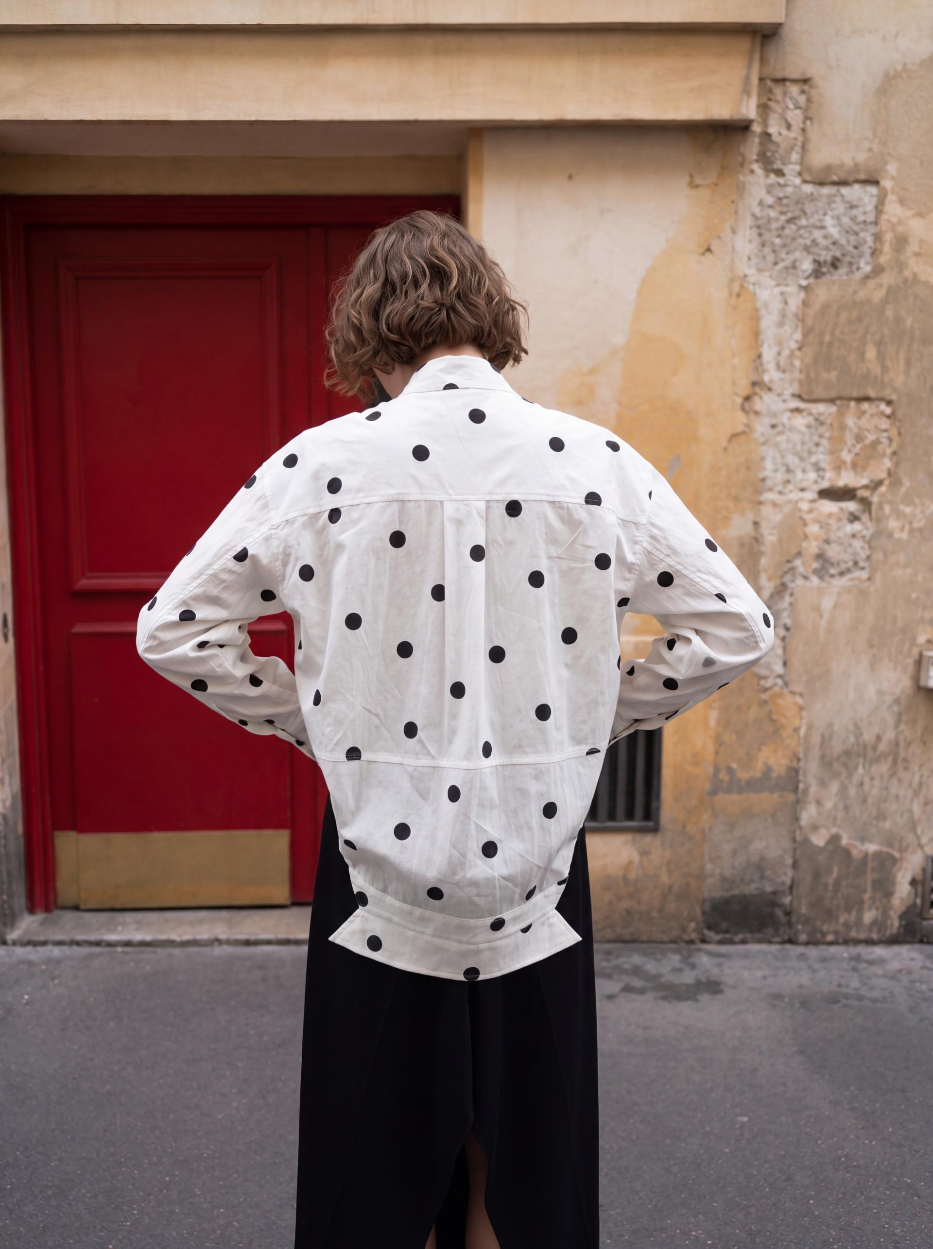 Sculptural Polka Dot Shirt