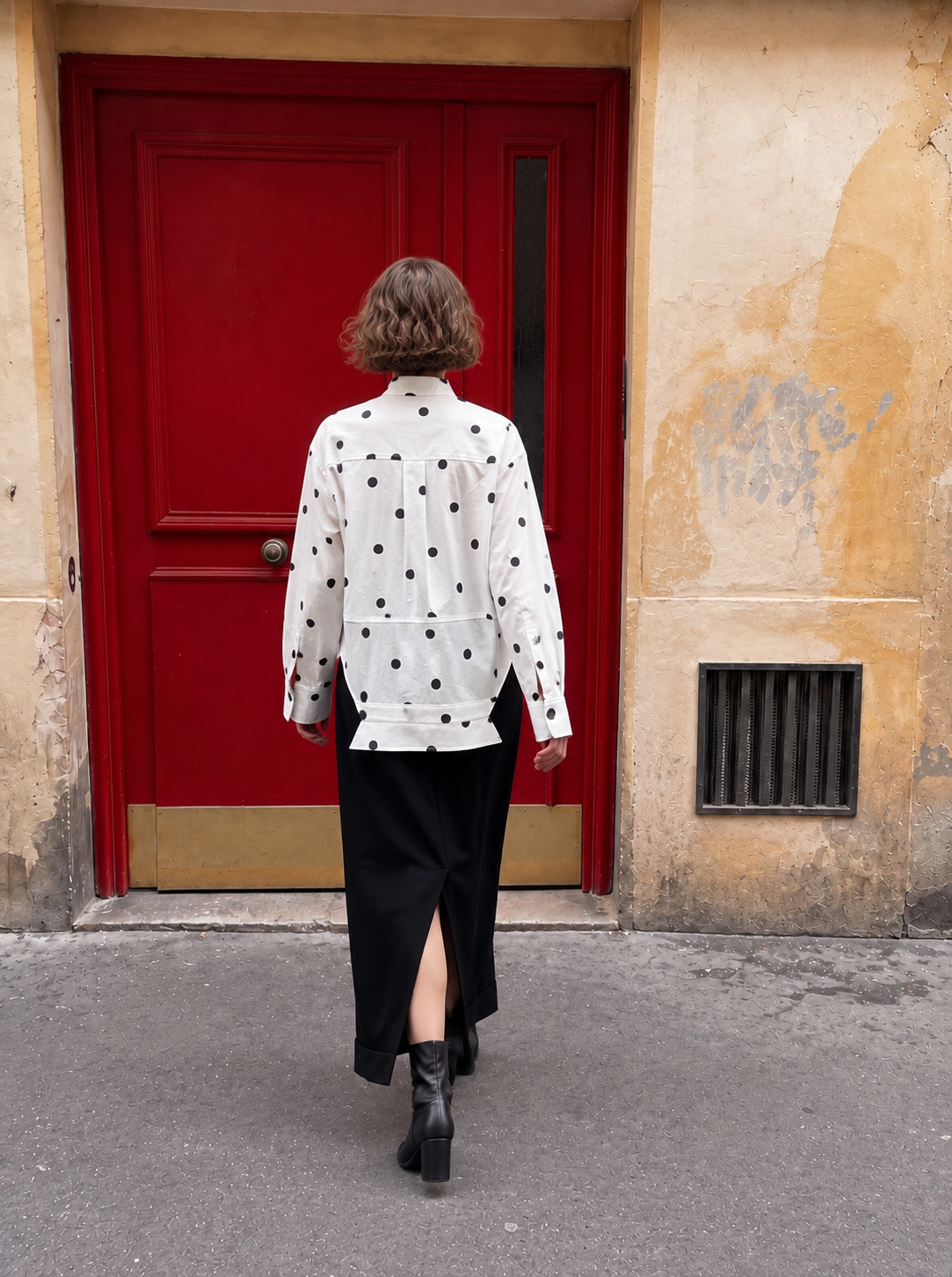 Sculptural Polka Dot Shirt