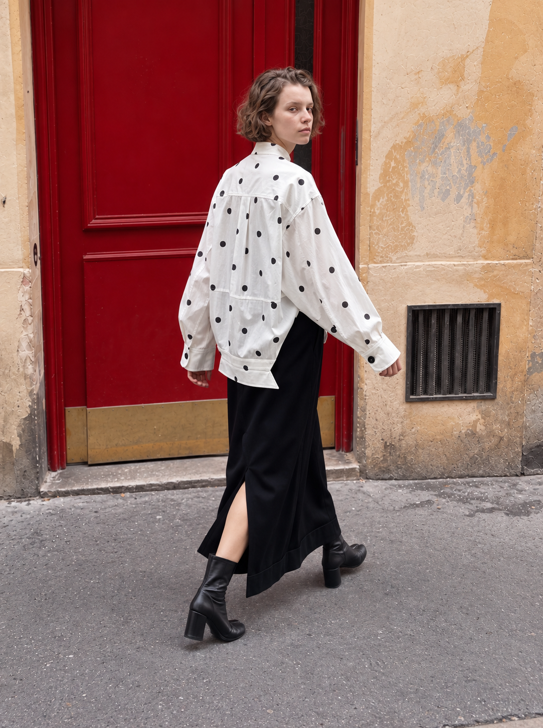 Sculptural Polka Dot Shirt