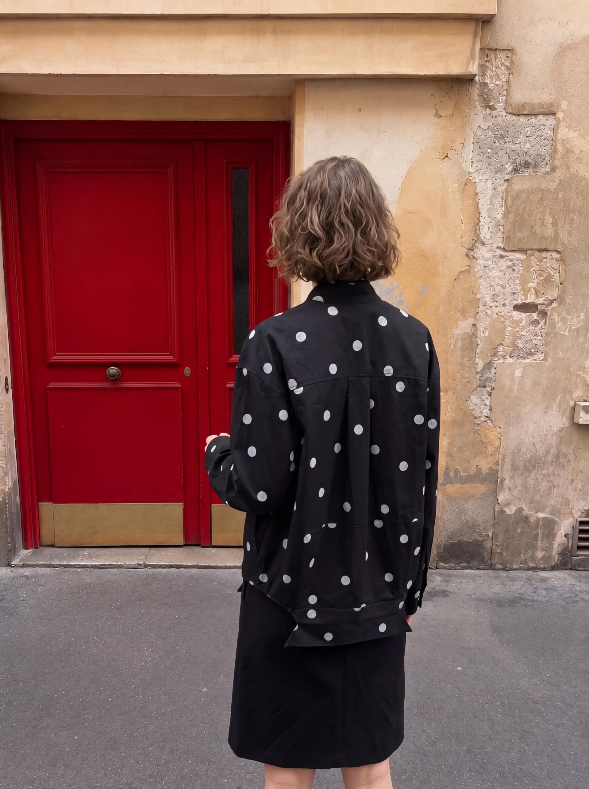 Sculptural Polka Dot Shirt