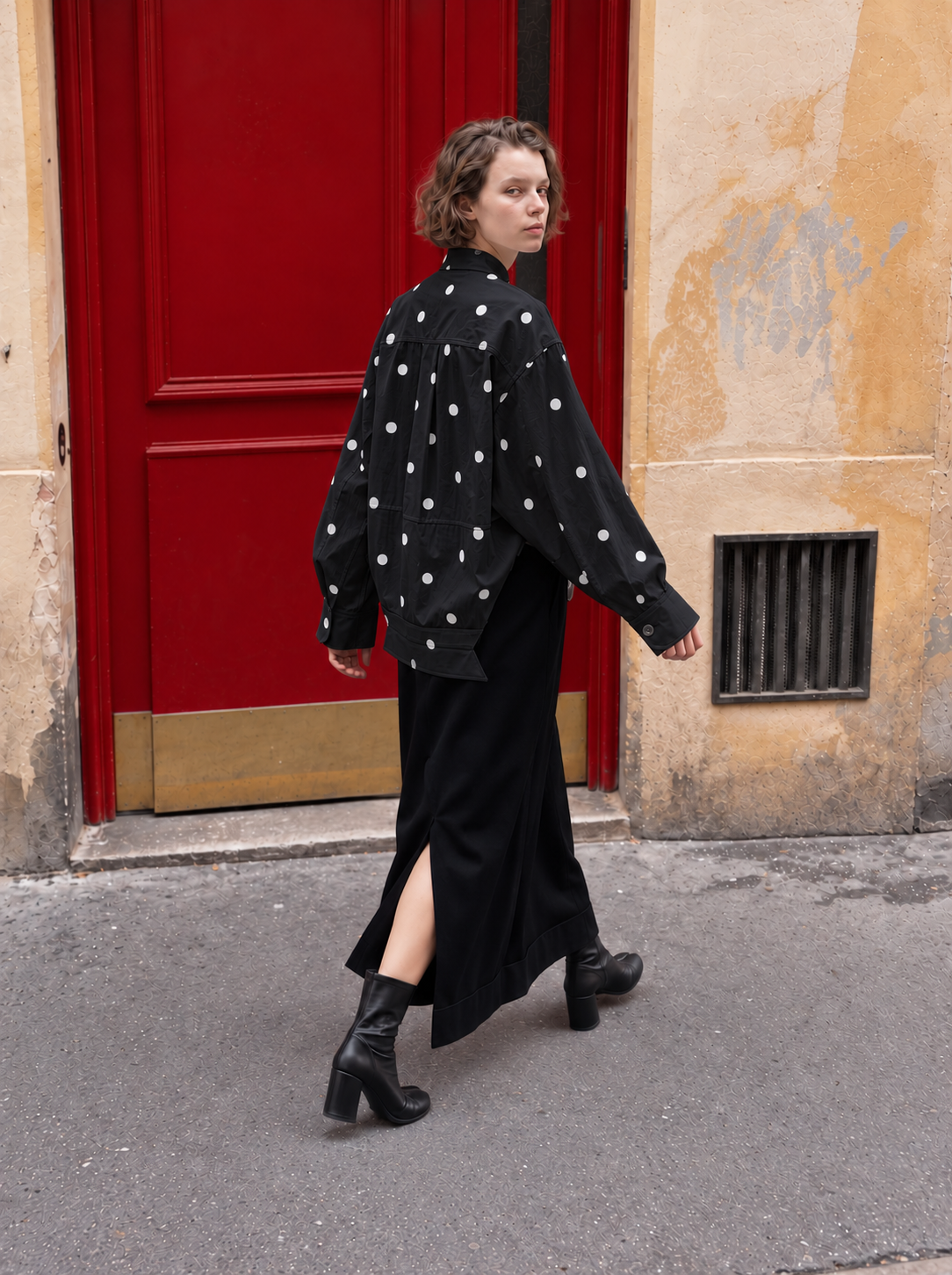 Sculptural Polka Dot Shirt