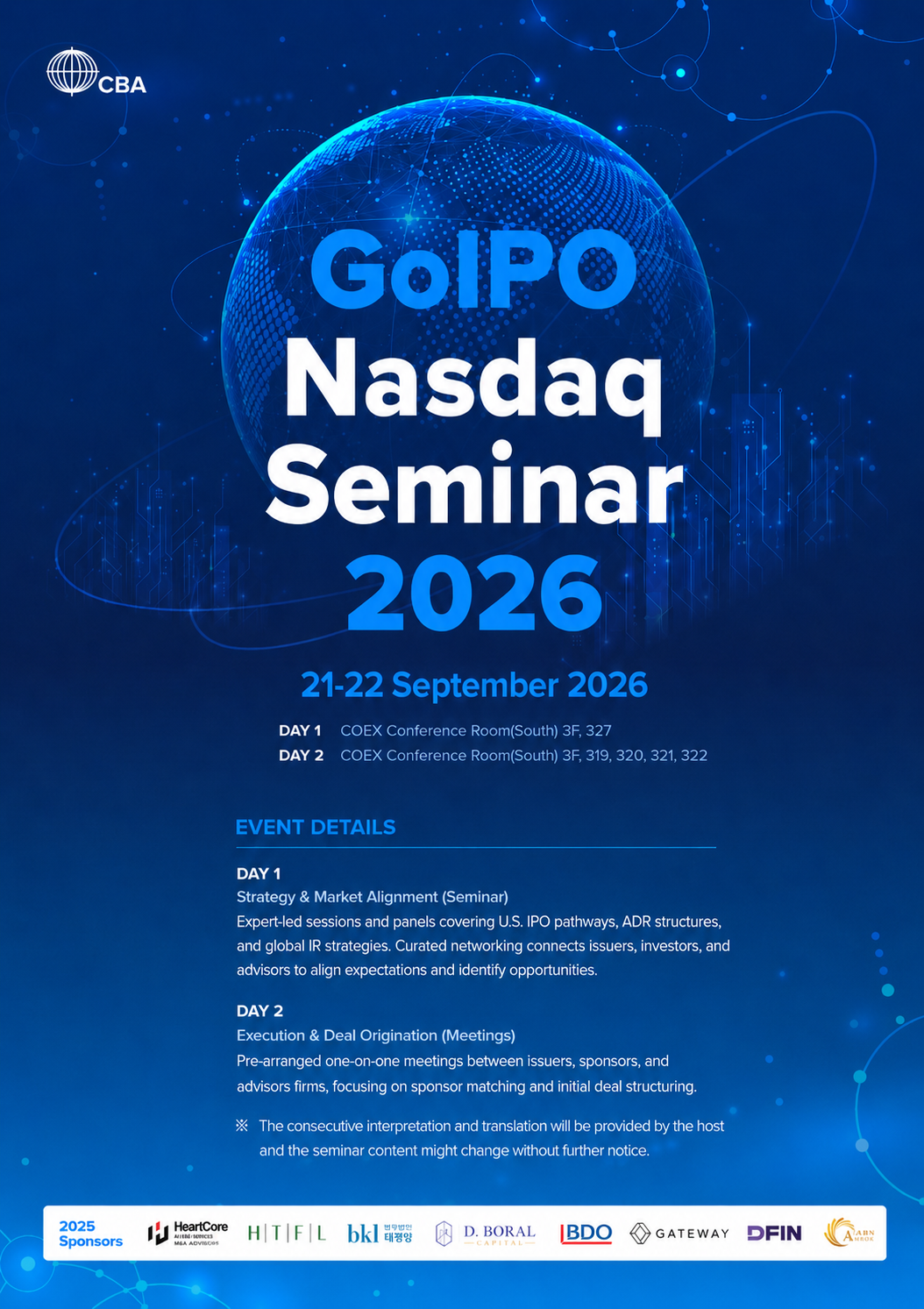 GoIPO Nasdaq Seminar 2026 event announcement