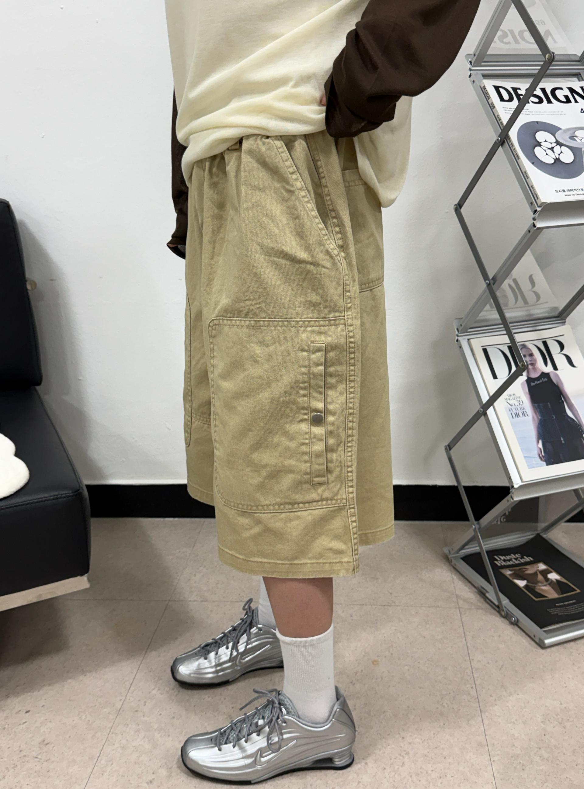 (UNISEX) Vintage Pocket Bermuda Pants
