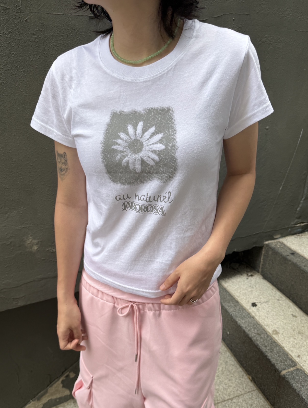 Vintage Rosa Slim Tee