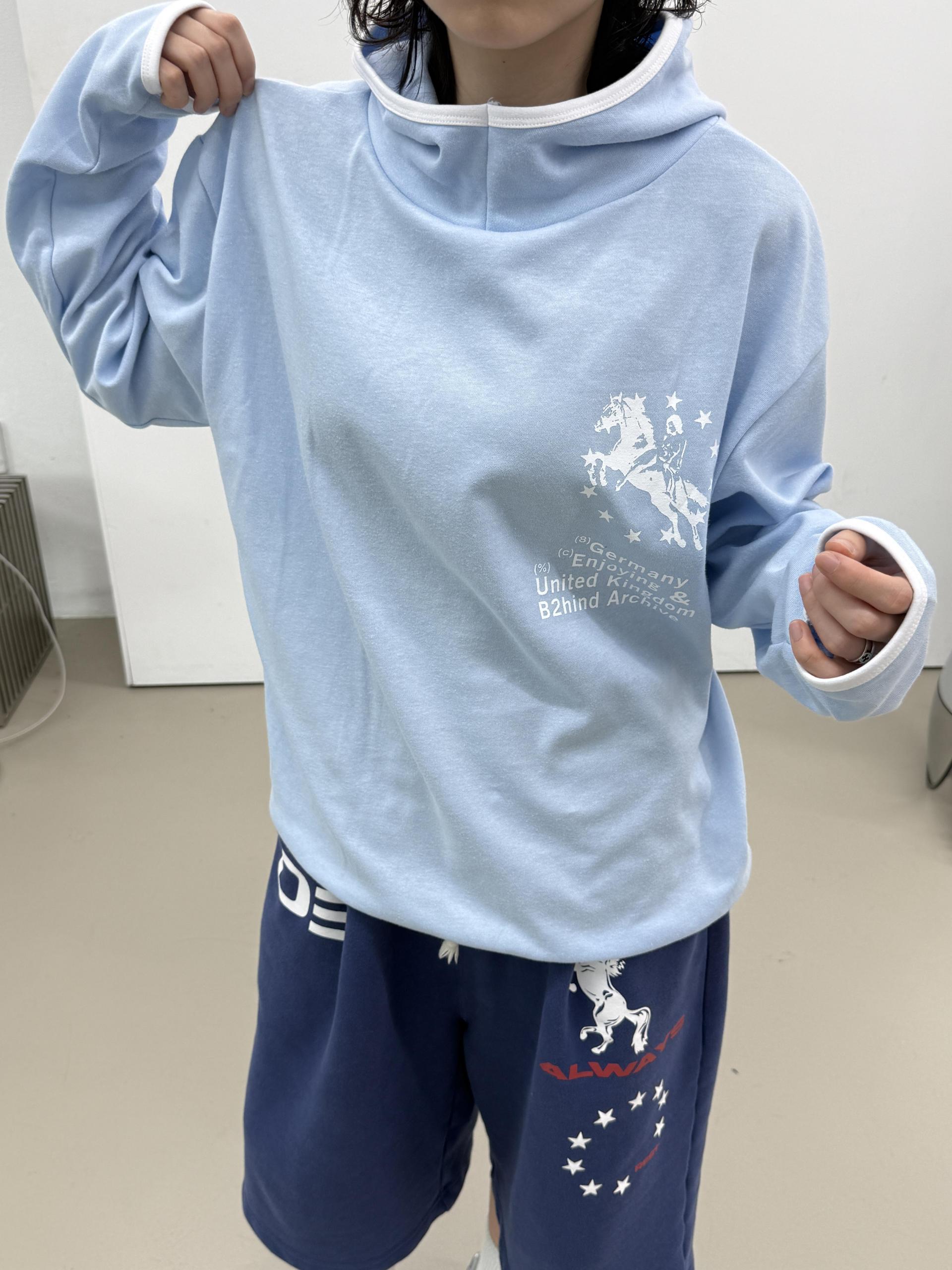 (UNISEX) Pony Graphic Hoodie