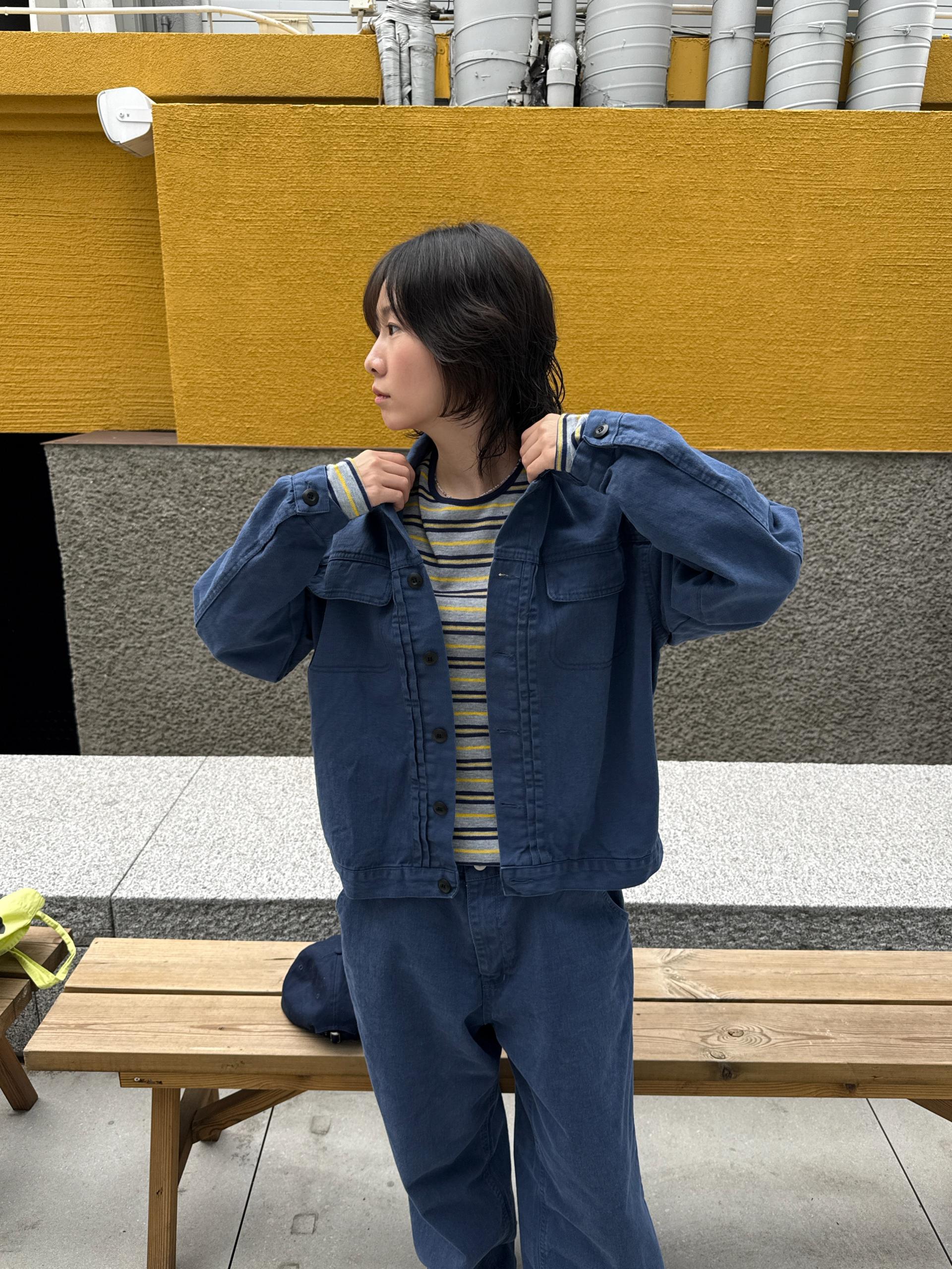 (UNISEX) Vintage French Work Jacket