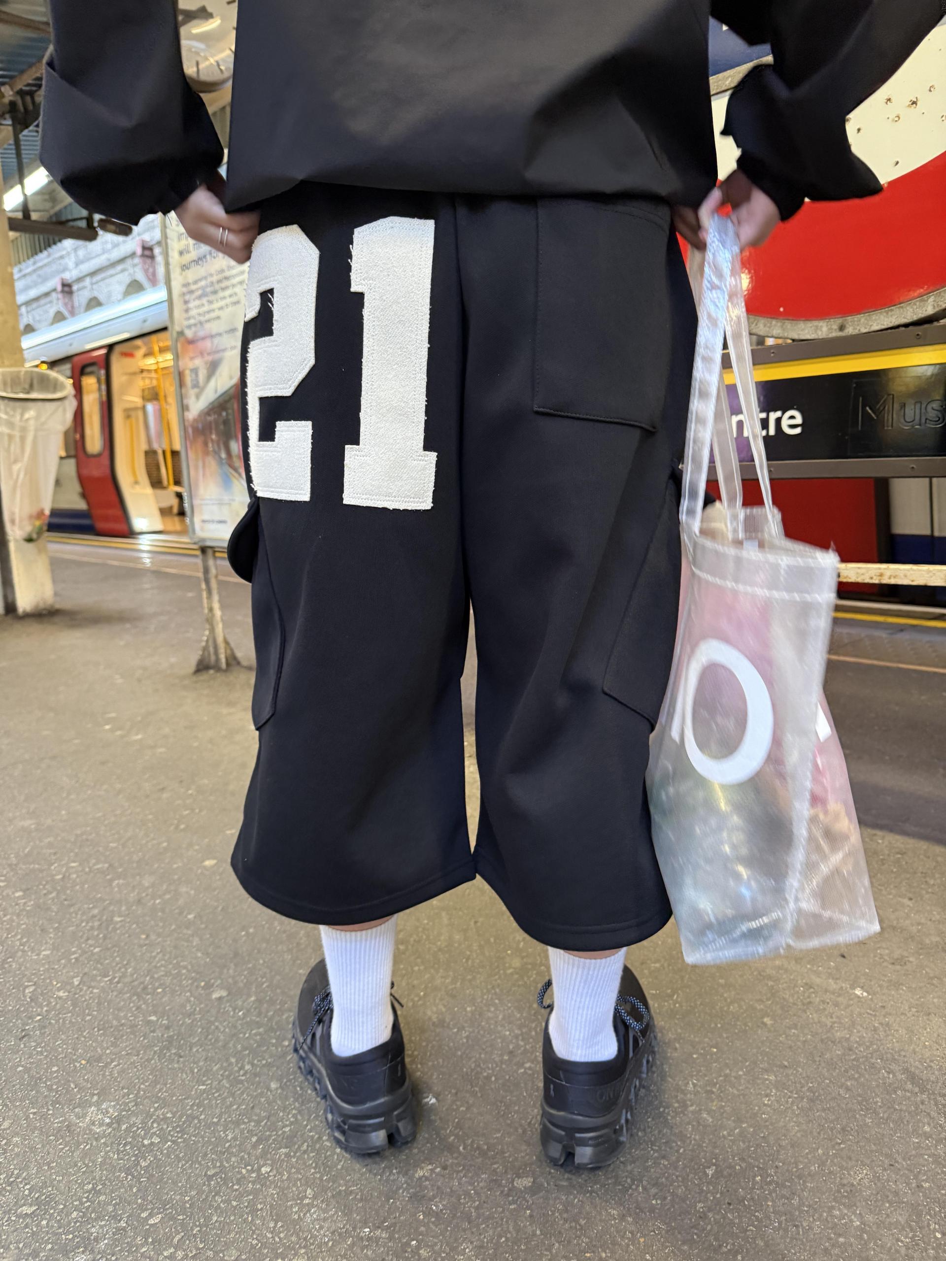(UNISEX) Numbering Bermuda Pants
