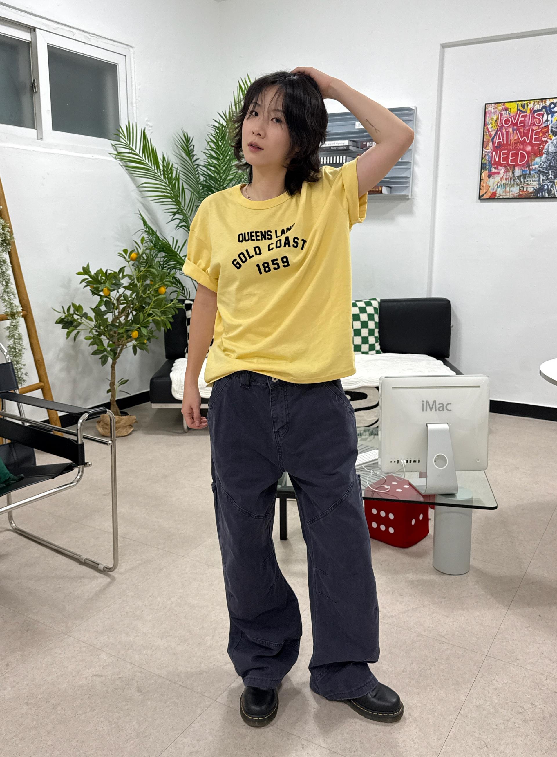(UNISEX) Floppy Crop Tee