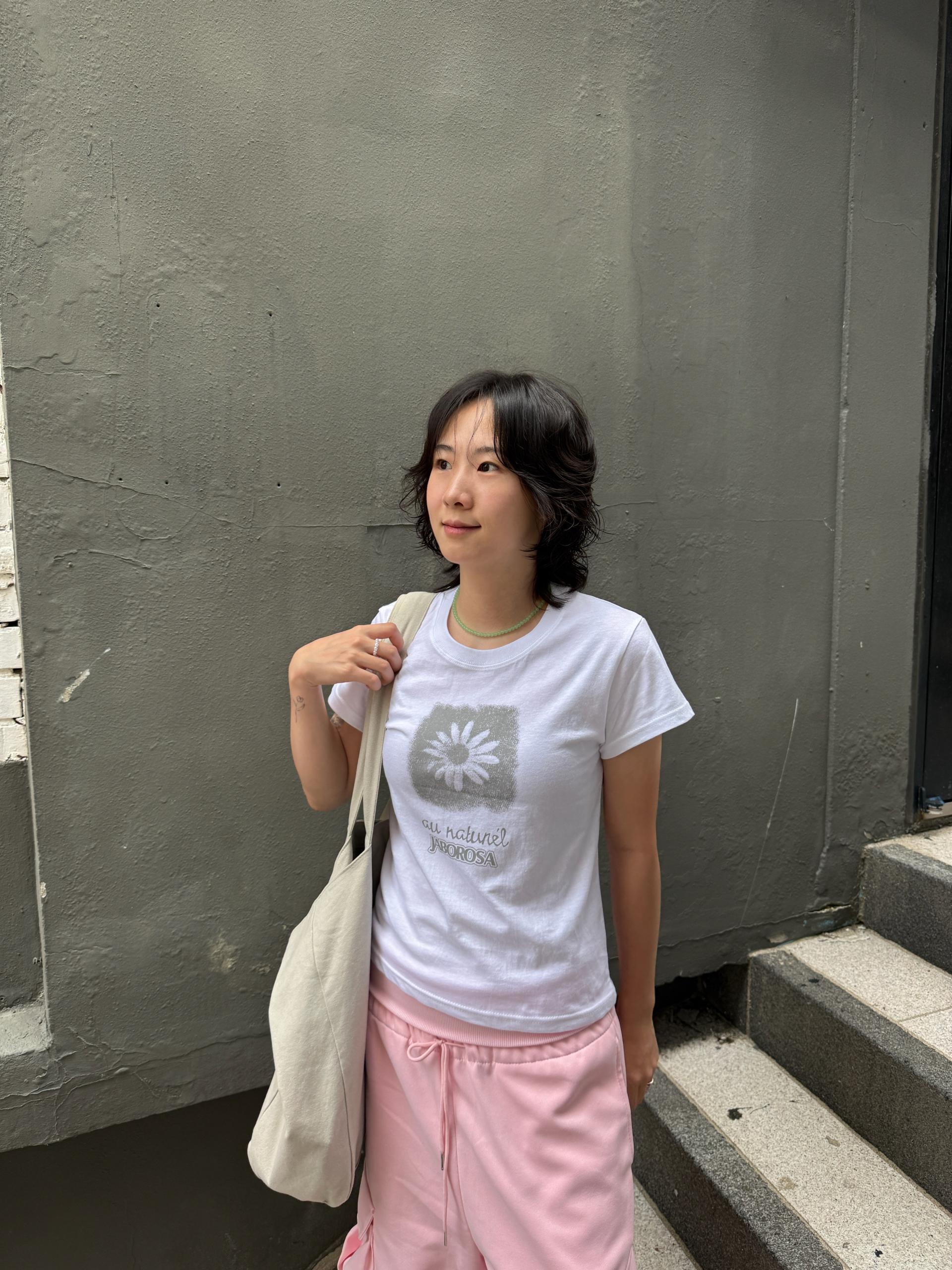 Vintage Rosa Slim Tee