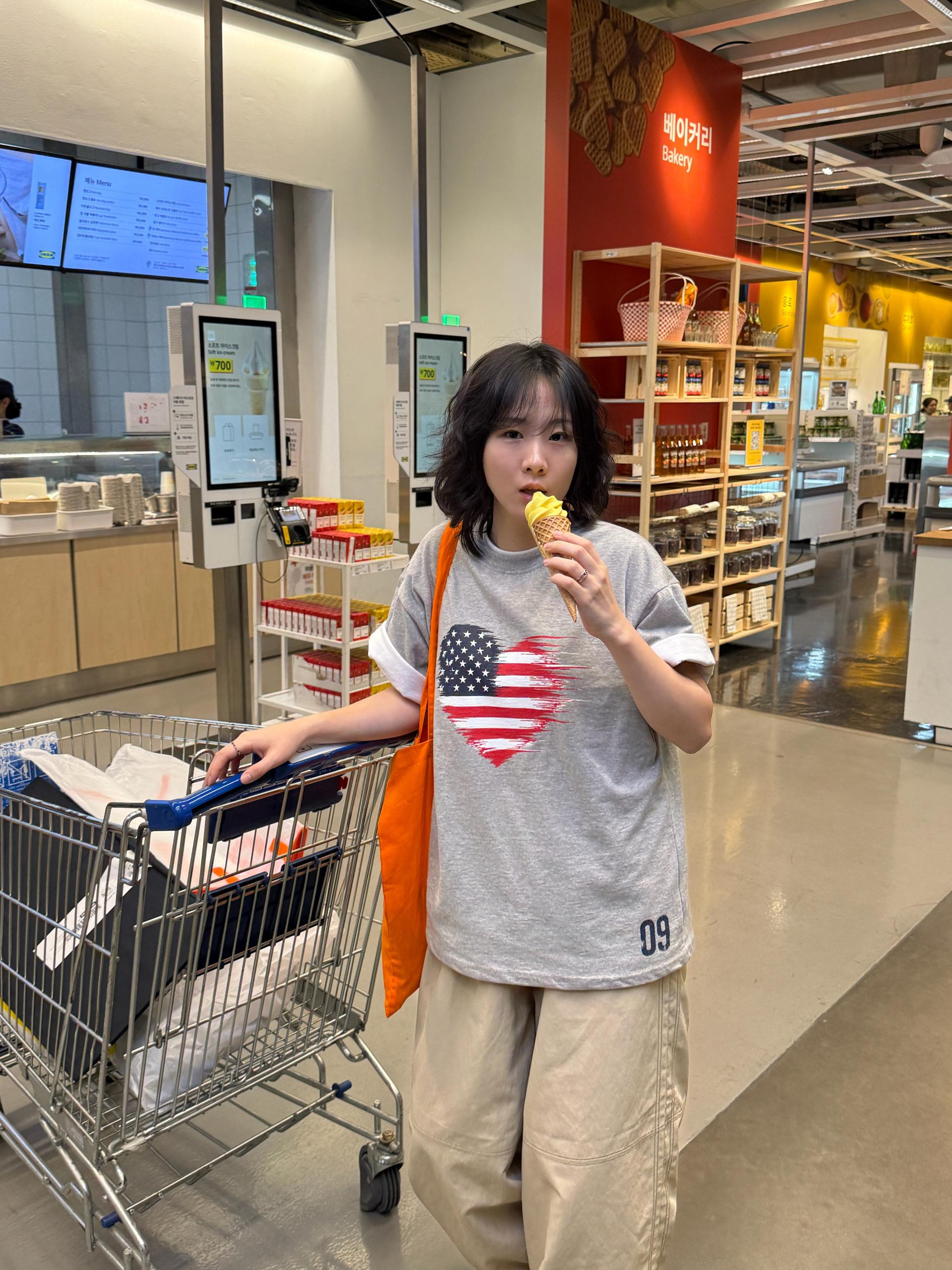 (USNISEX) Vintage USA Heart Tee