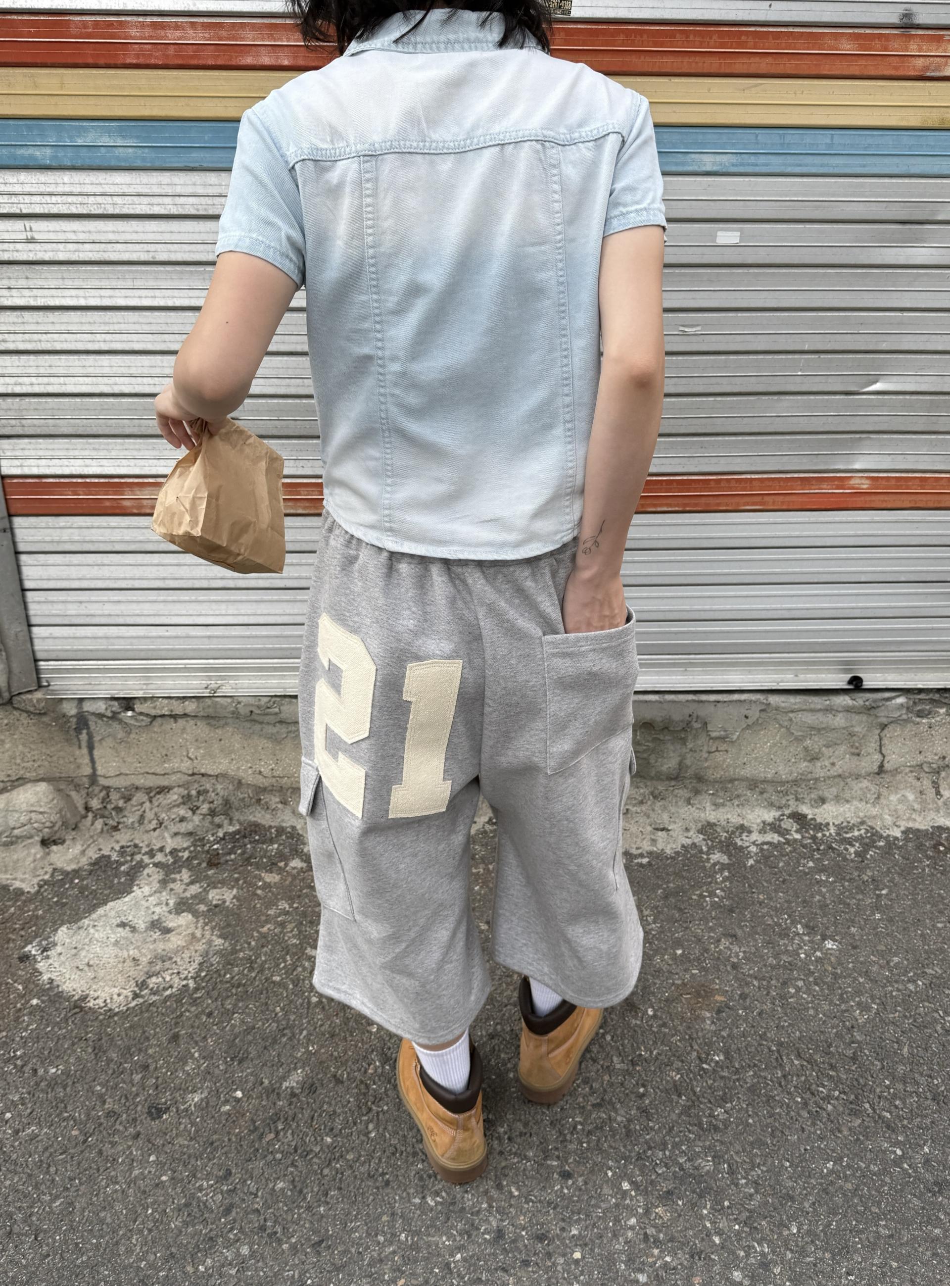 (UNISEX) Numbering Bermuda Pants