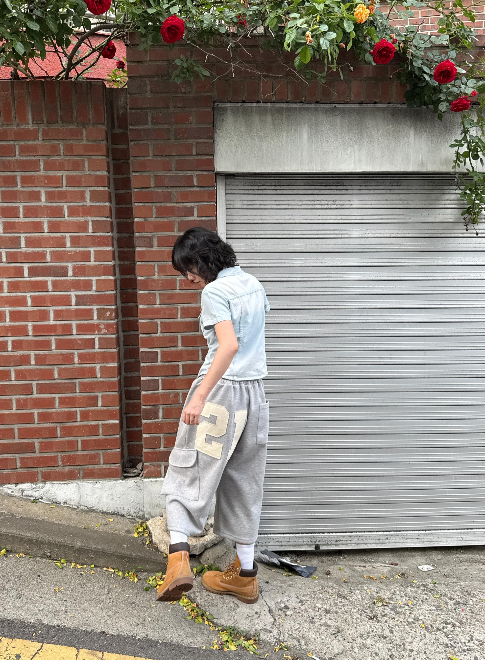 (UNISEX) Numbering Bermuda Pants
