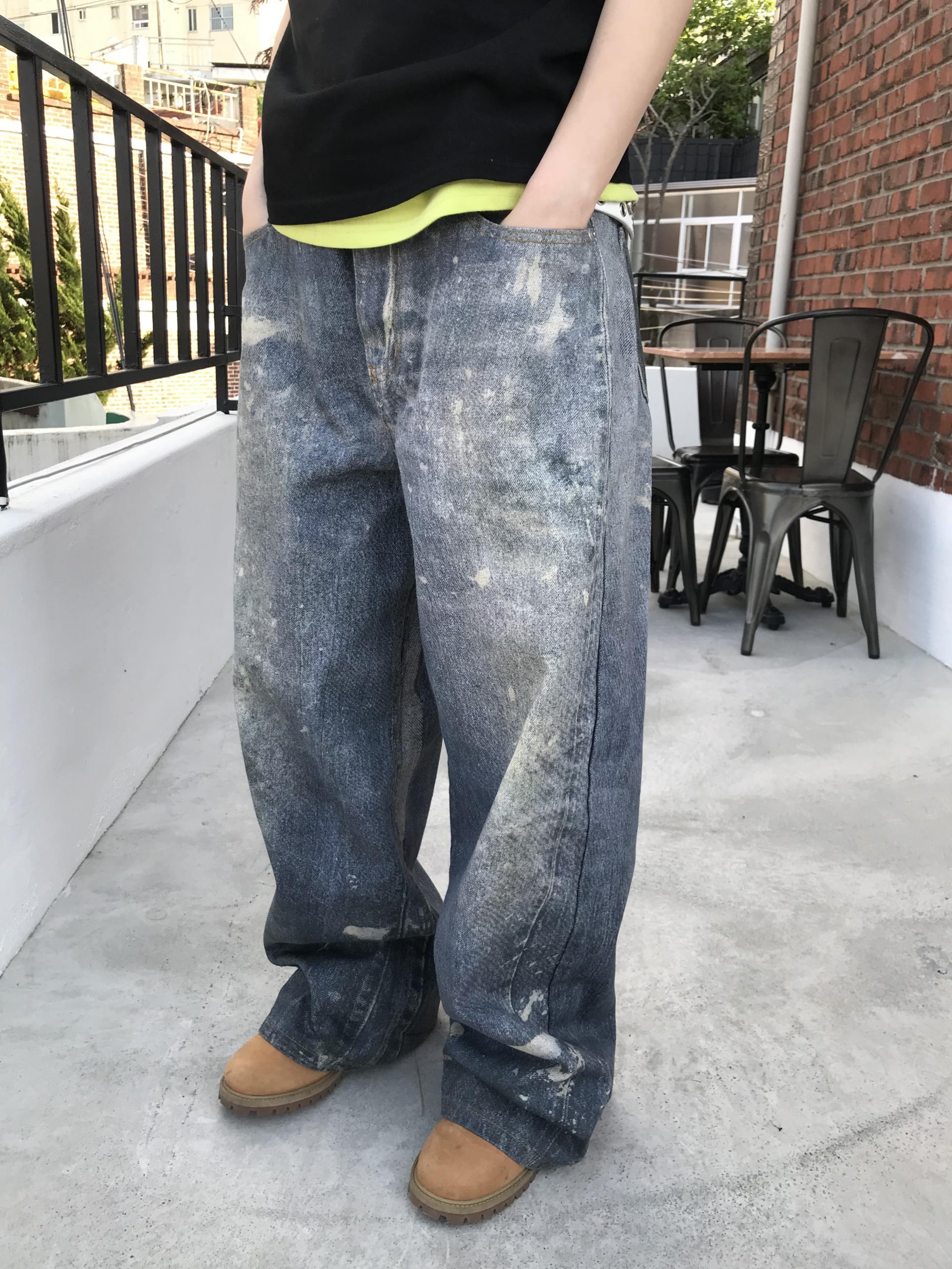 (UNISEX) Digital Wide Pants