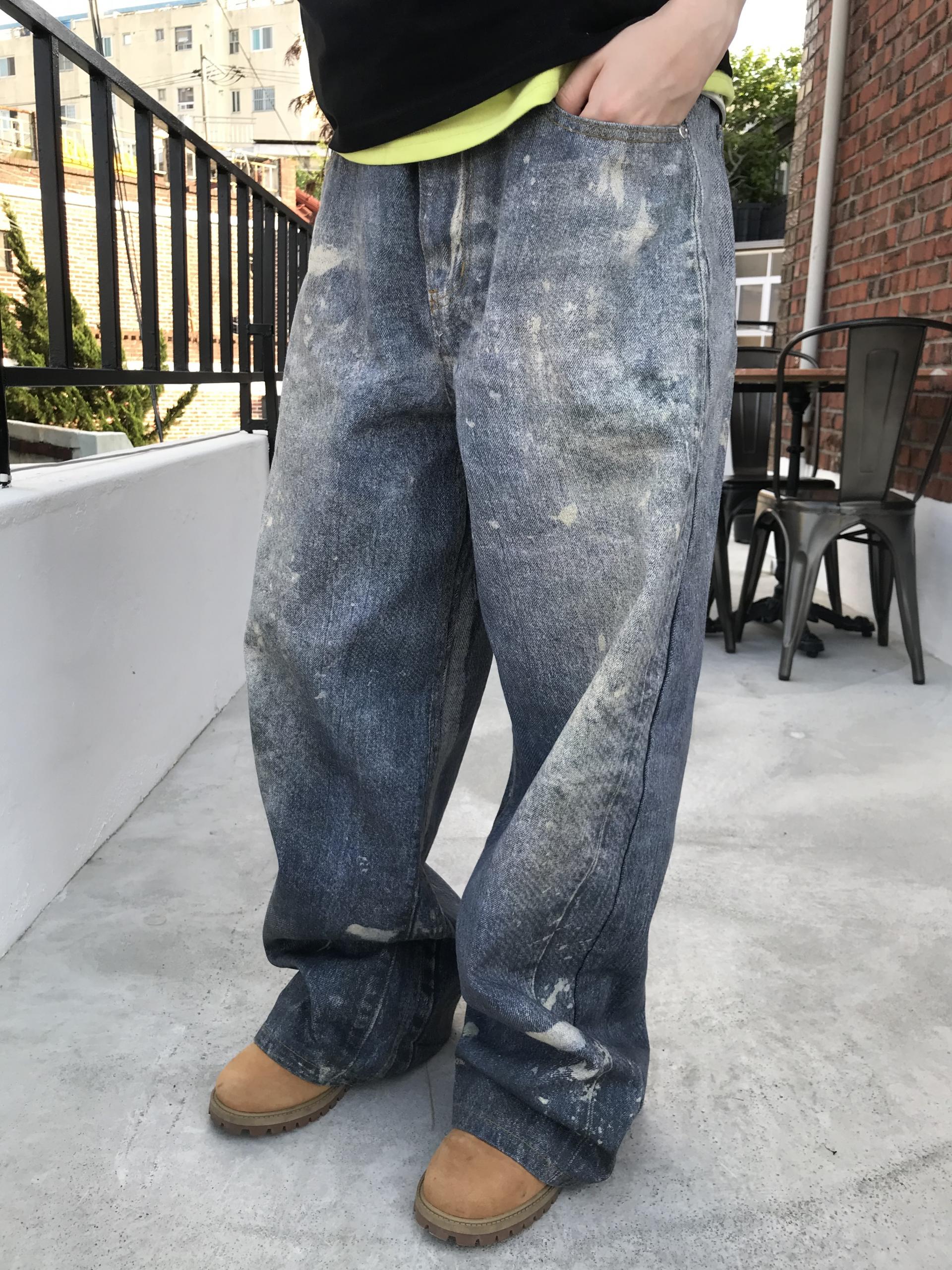 (UNISEX) Digital Wide Pants