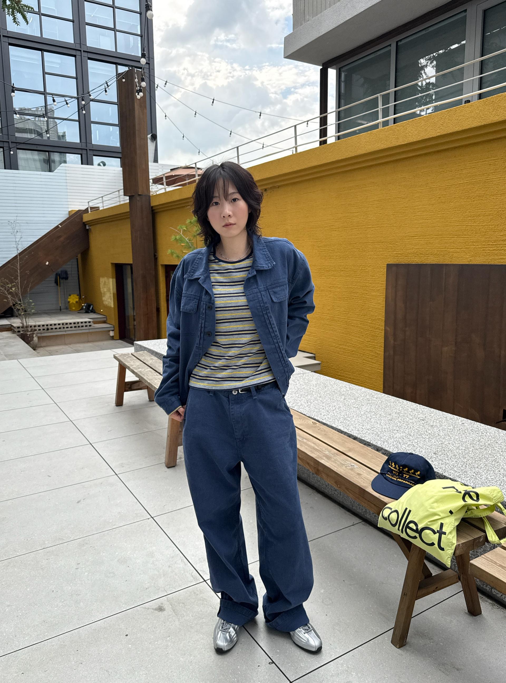 (UNISEX) Vintage French Work Jacket
