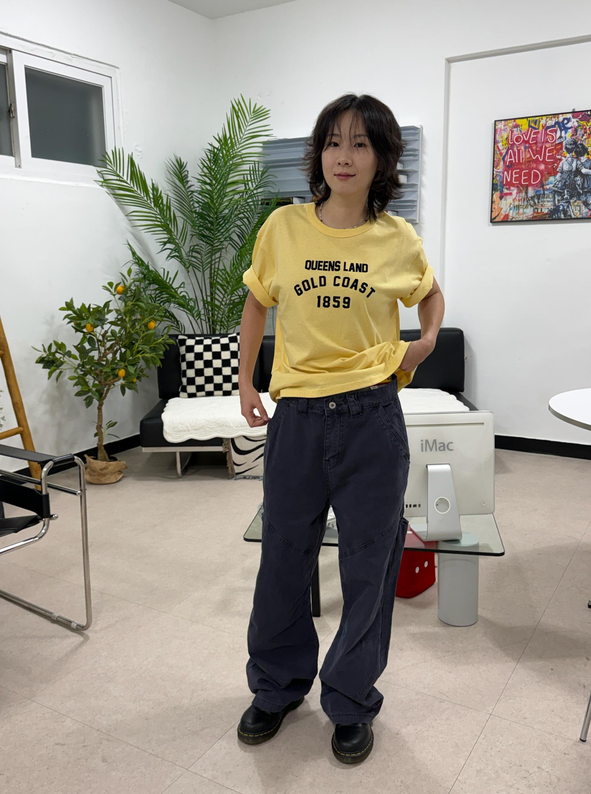(UNISEX) Floppy Crop Tee