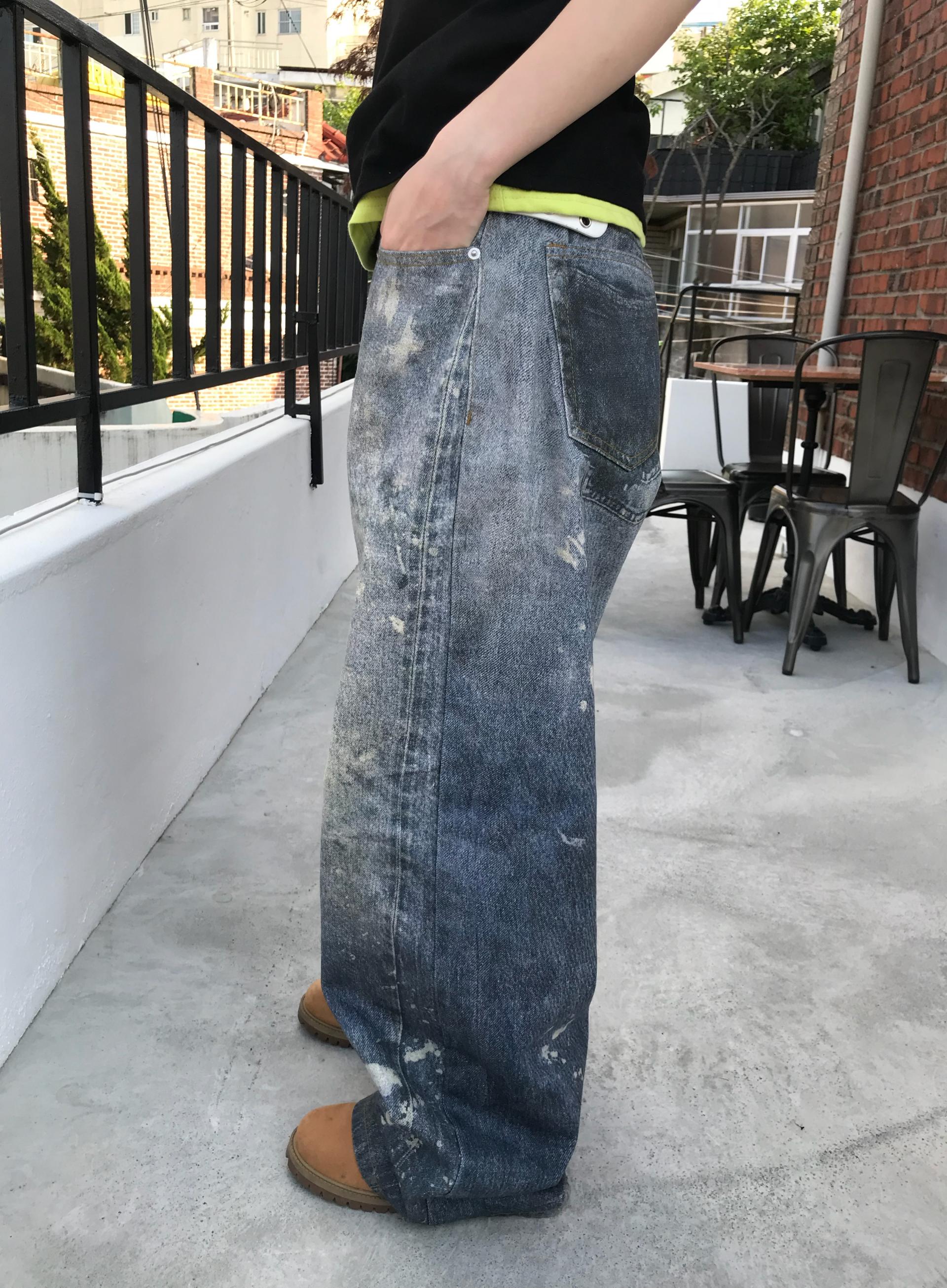 (UNISEX) Digital Wide Pants